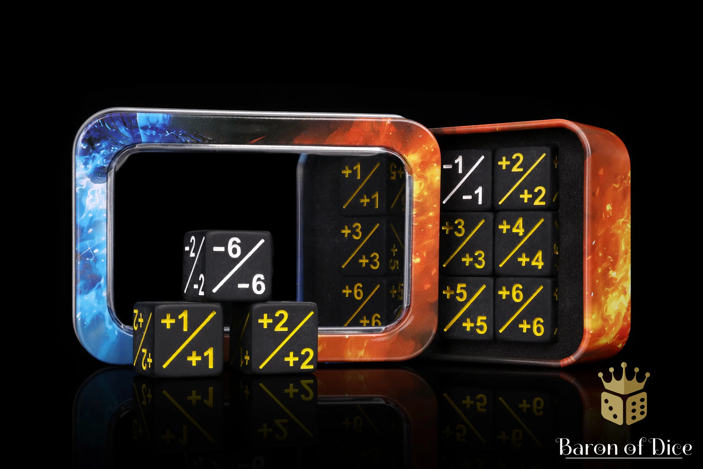+1/ -1 Counters - Matte Black - Set of 10 - Image 3
