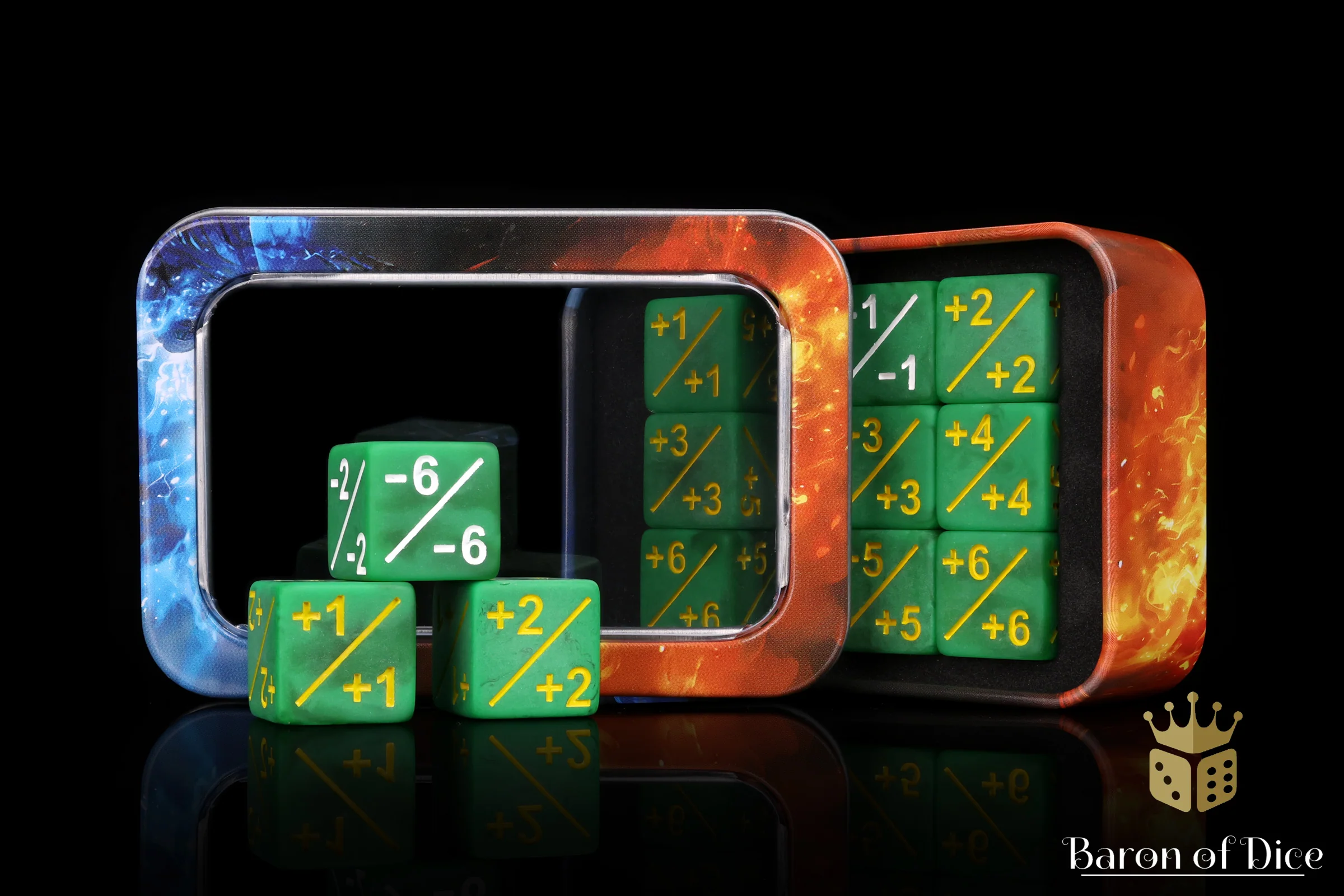 +1/ -1 Counters - Matte Green - Set of 10 - Image 2