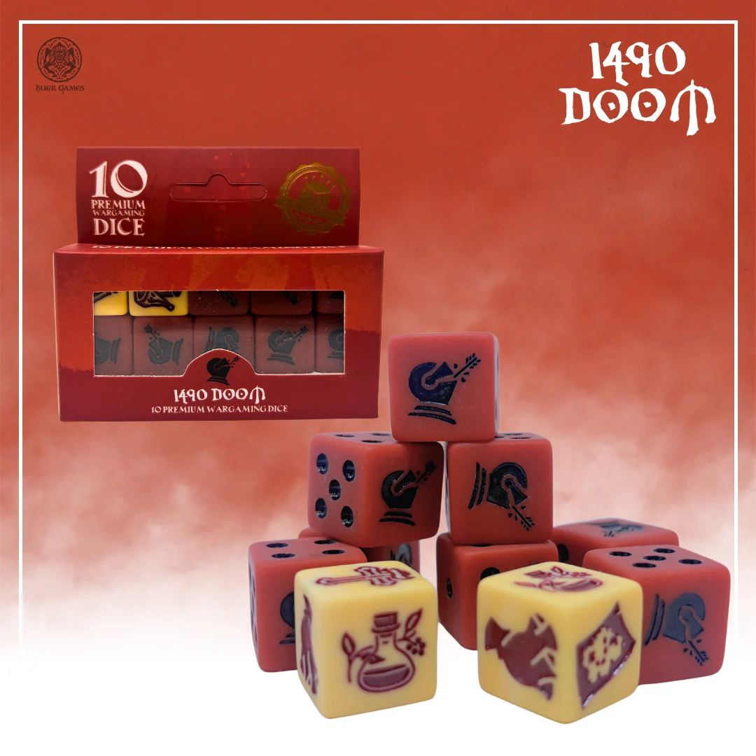 1490 Doom Dice Set | 10 Count - Image 2
