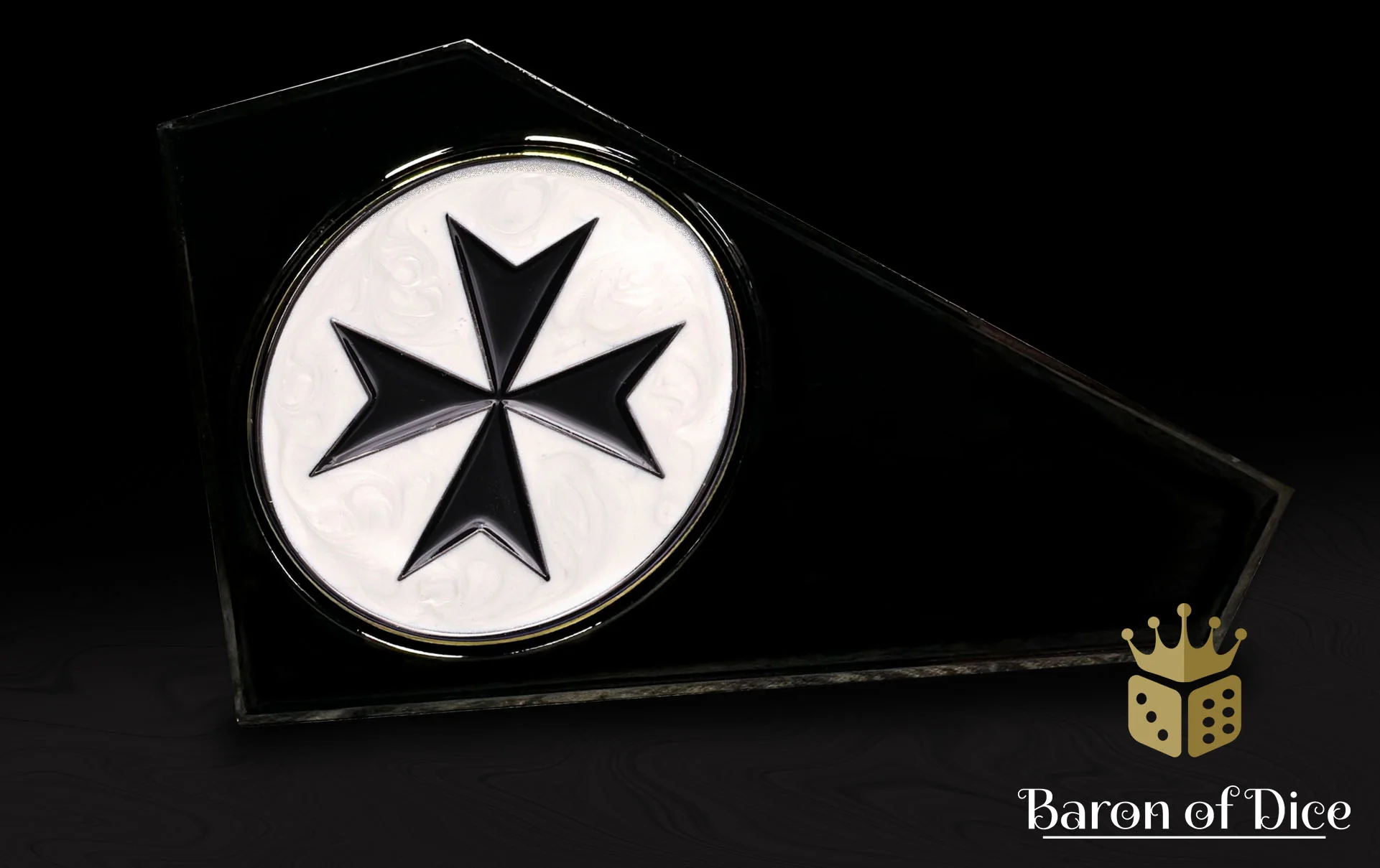 Metal Combat Gauge | Baron Coin™ Compatible | Knights Templar | White