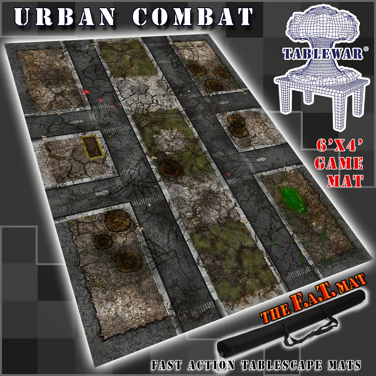 60x44" 'Urban Combat' F.A.T. Mat Battle Gaming Mat - Image 3