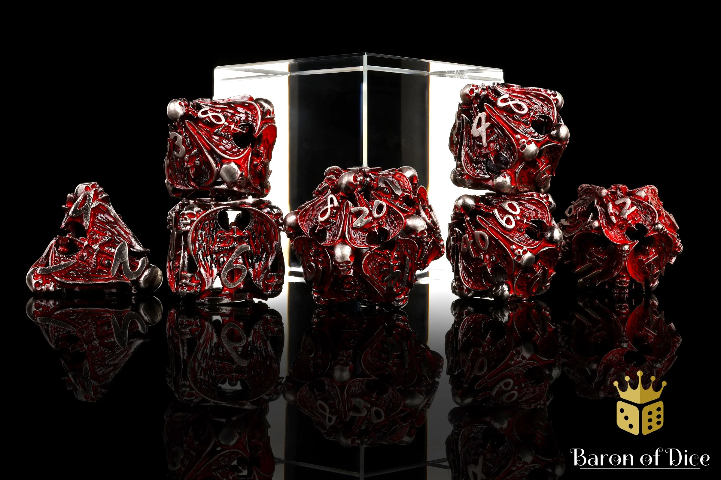 Angels of Death Metal RPG Dice - 7 Pieces - Image 3