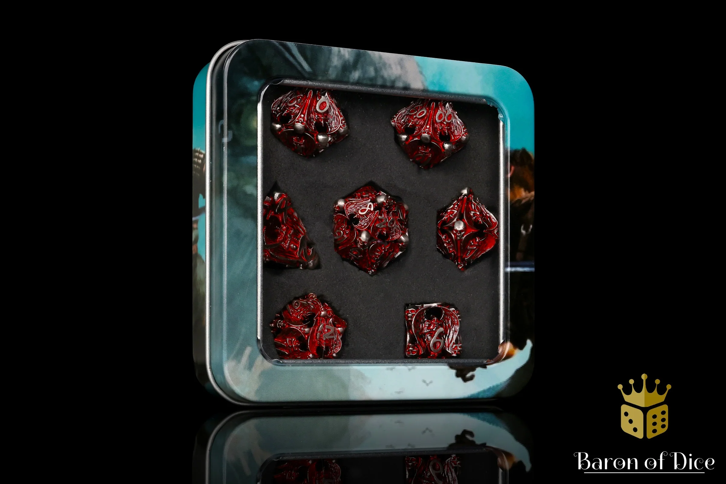 Angels of Death Metal RPG Dice - 7 Pieces - Image 4