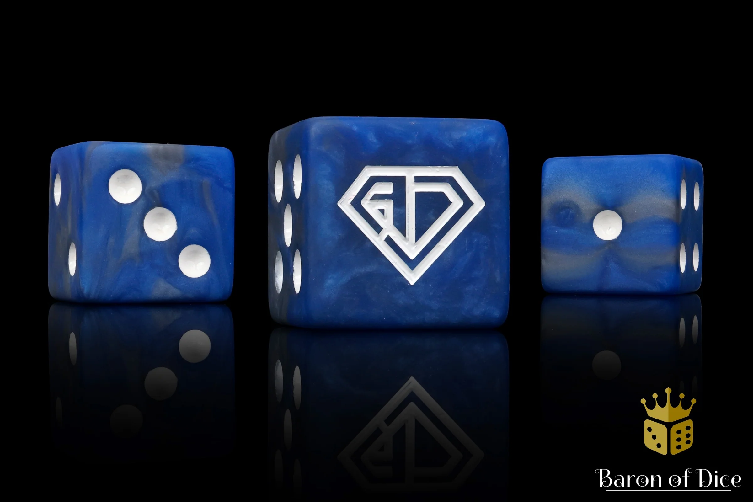 Angry Joe Show Official Dice - Blue - Image 2