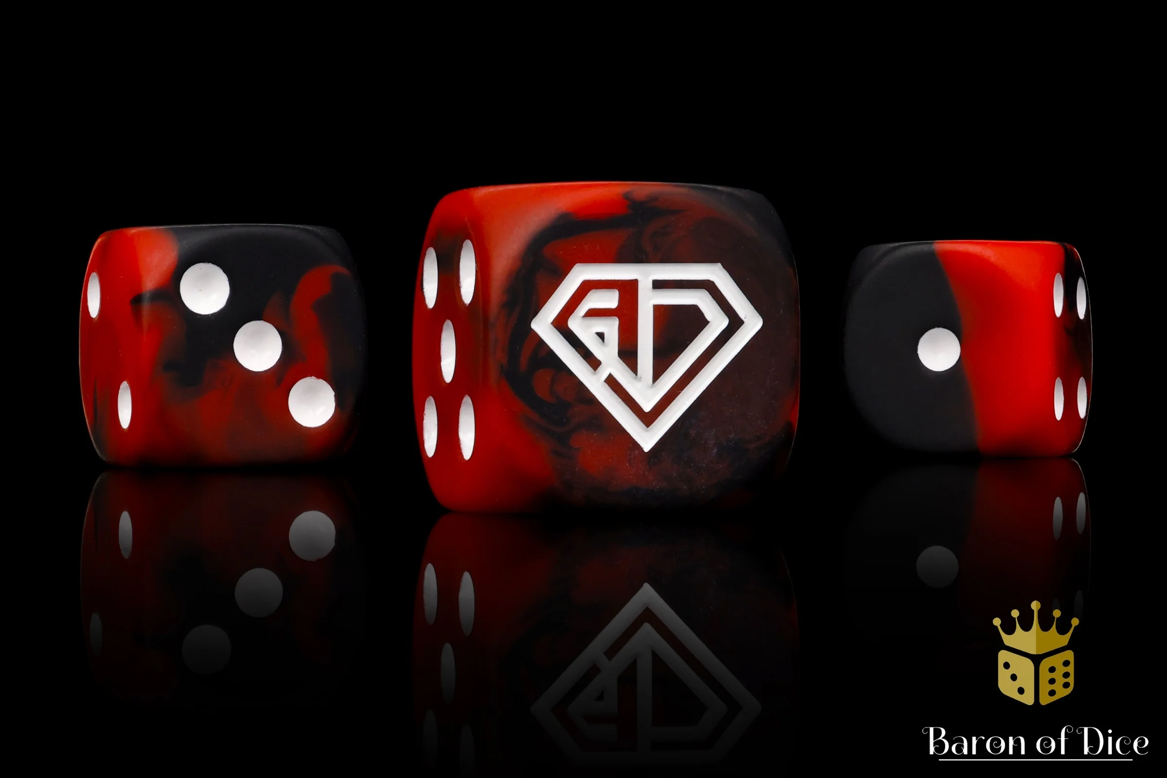 Angry Joe Show Official Dice - Red - Image 3
