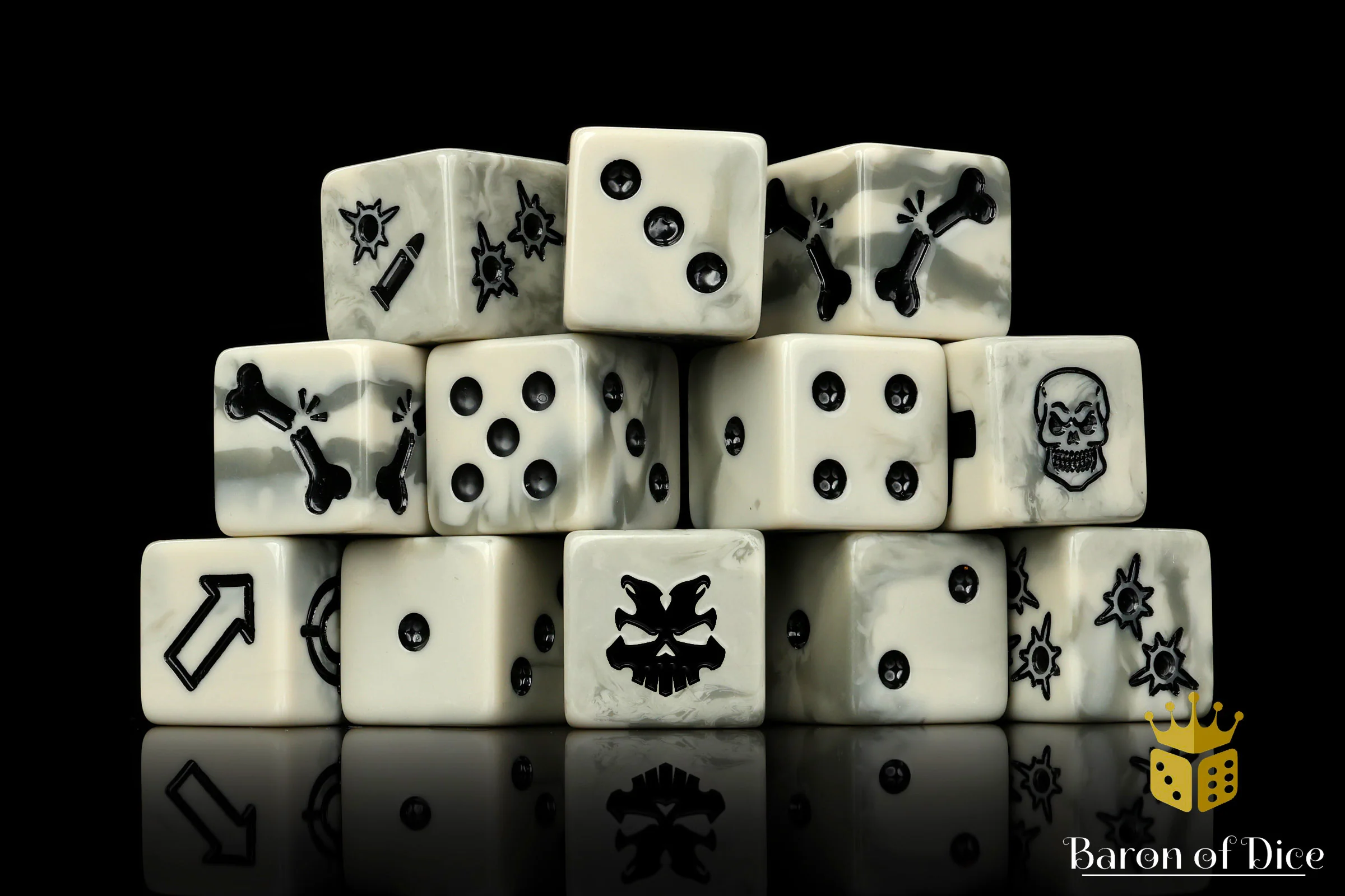 Ash Wasteland Dice - Skirmish Set - Image 3