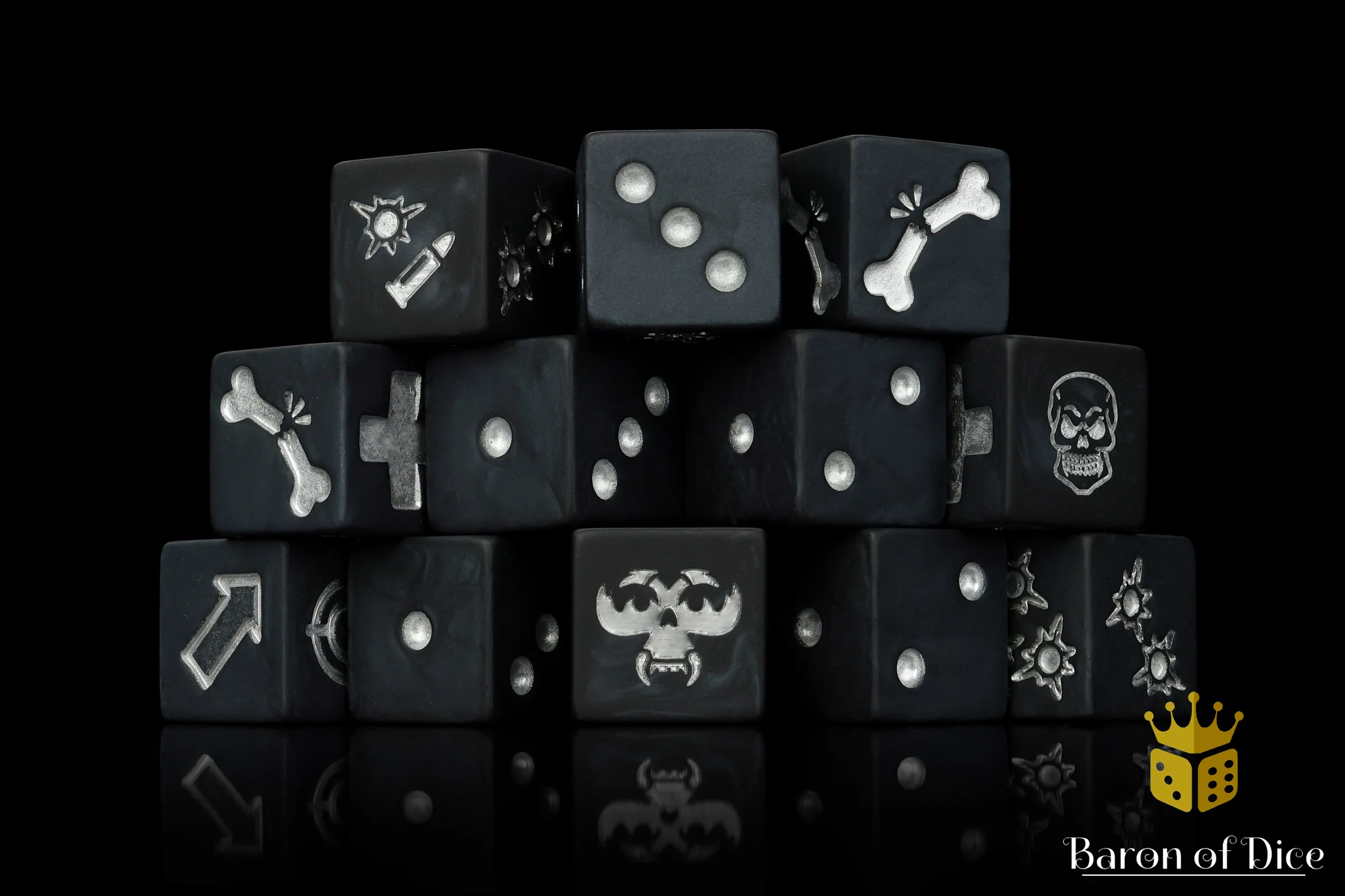 Black Assassin Dice - Skirmish Set - Image 3