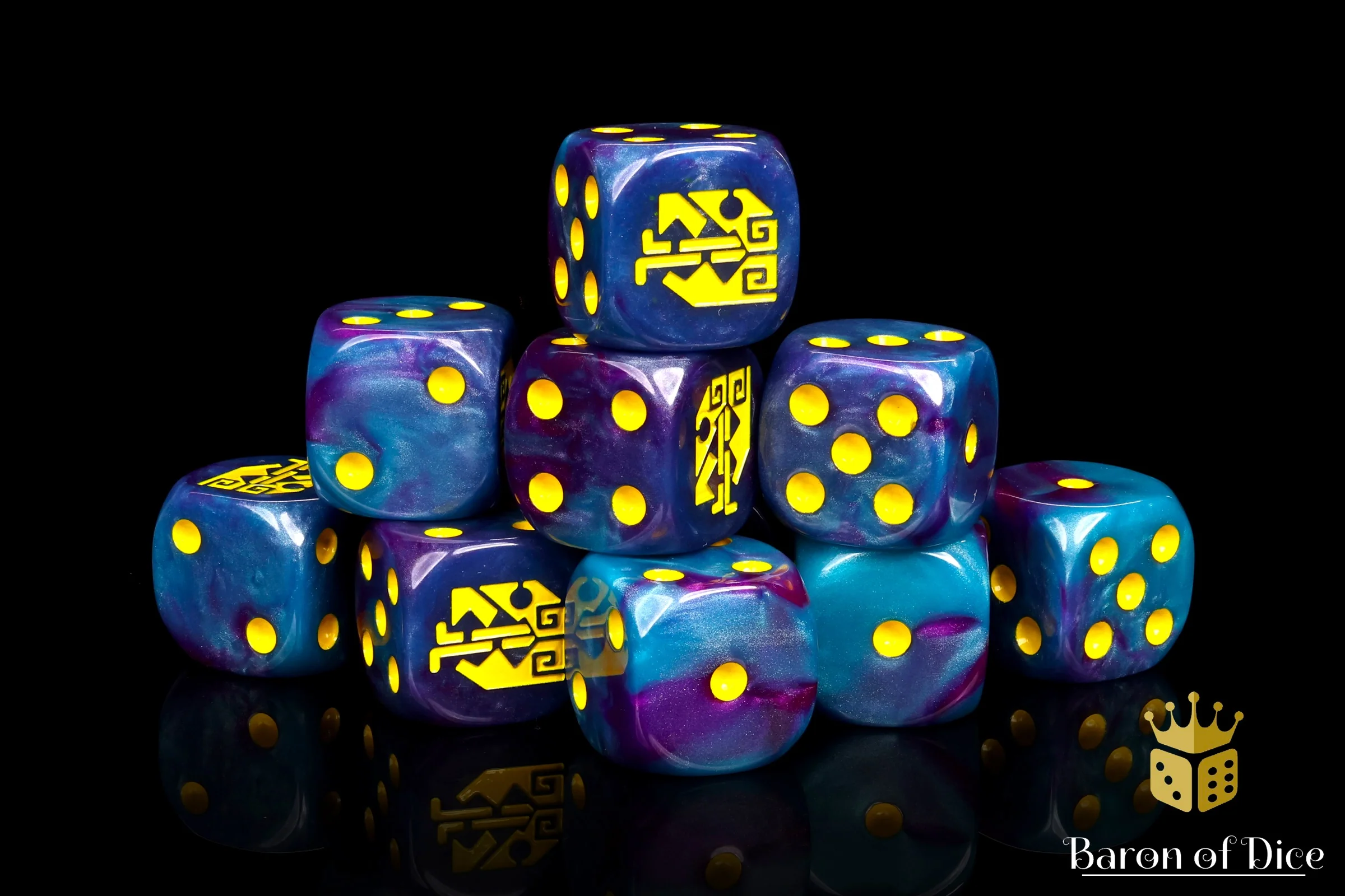 Aztec Lizard Dice - Turquoise - Image 10