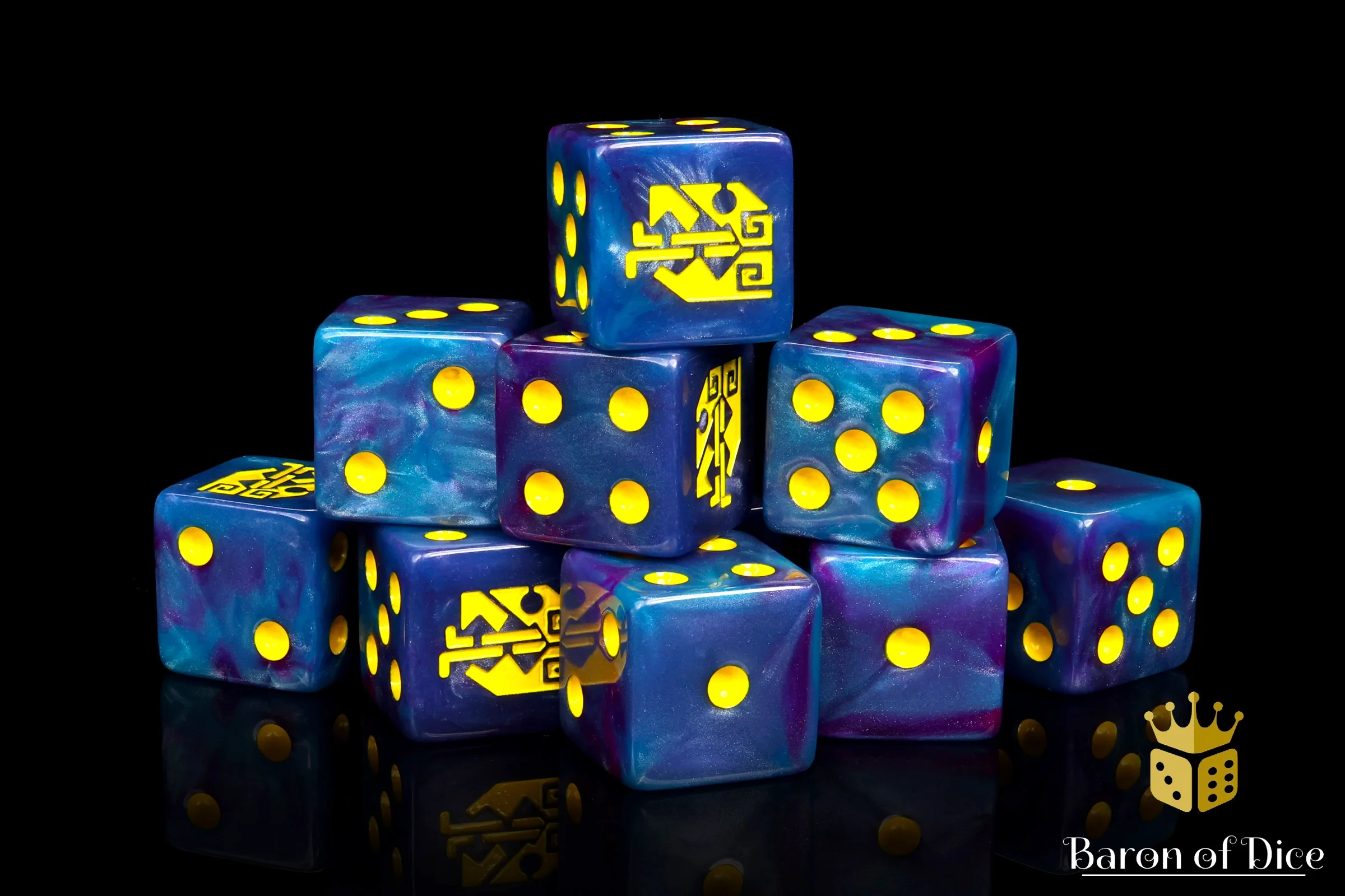 Aztec Lizard Dice - Turquoise - Image 11