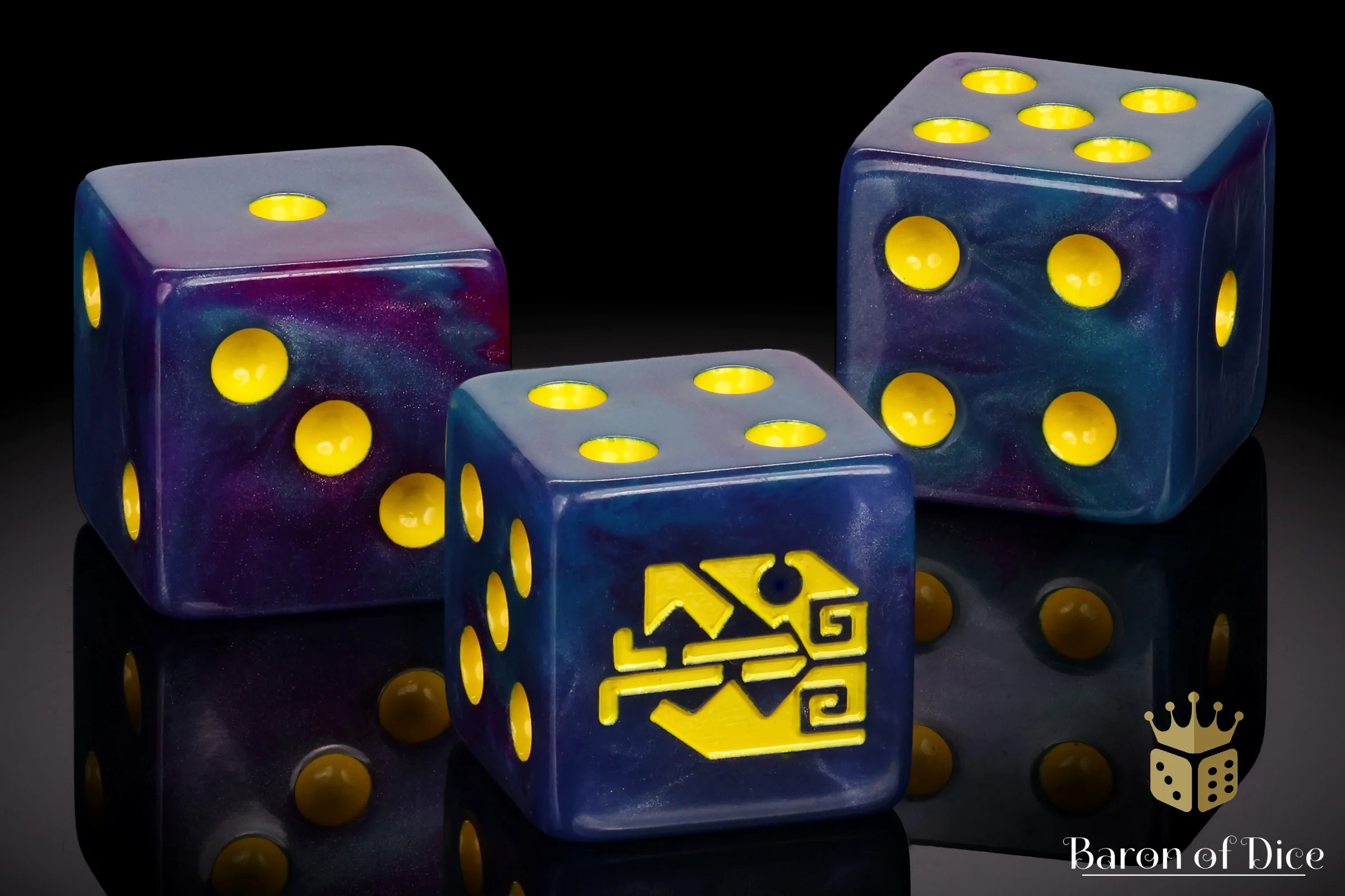 Aztec Lizard Dice - Turquoise - Image 3