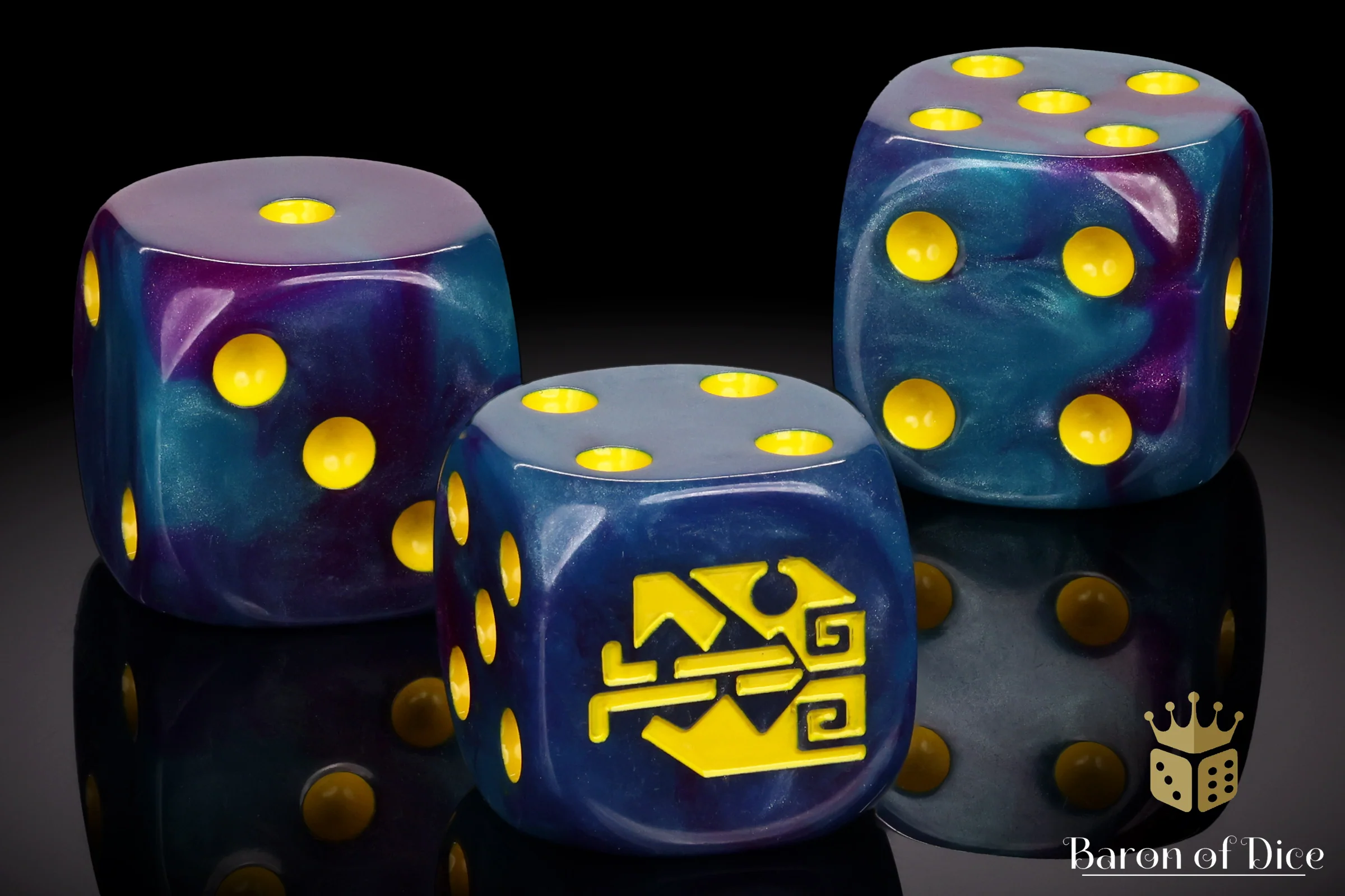 Aztec Lizard Dice - Turquoise - Image 4