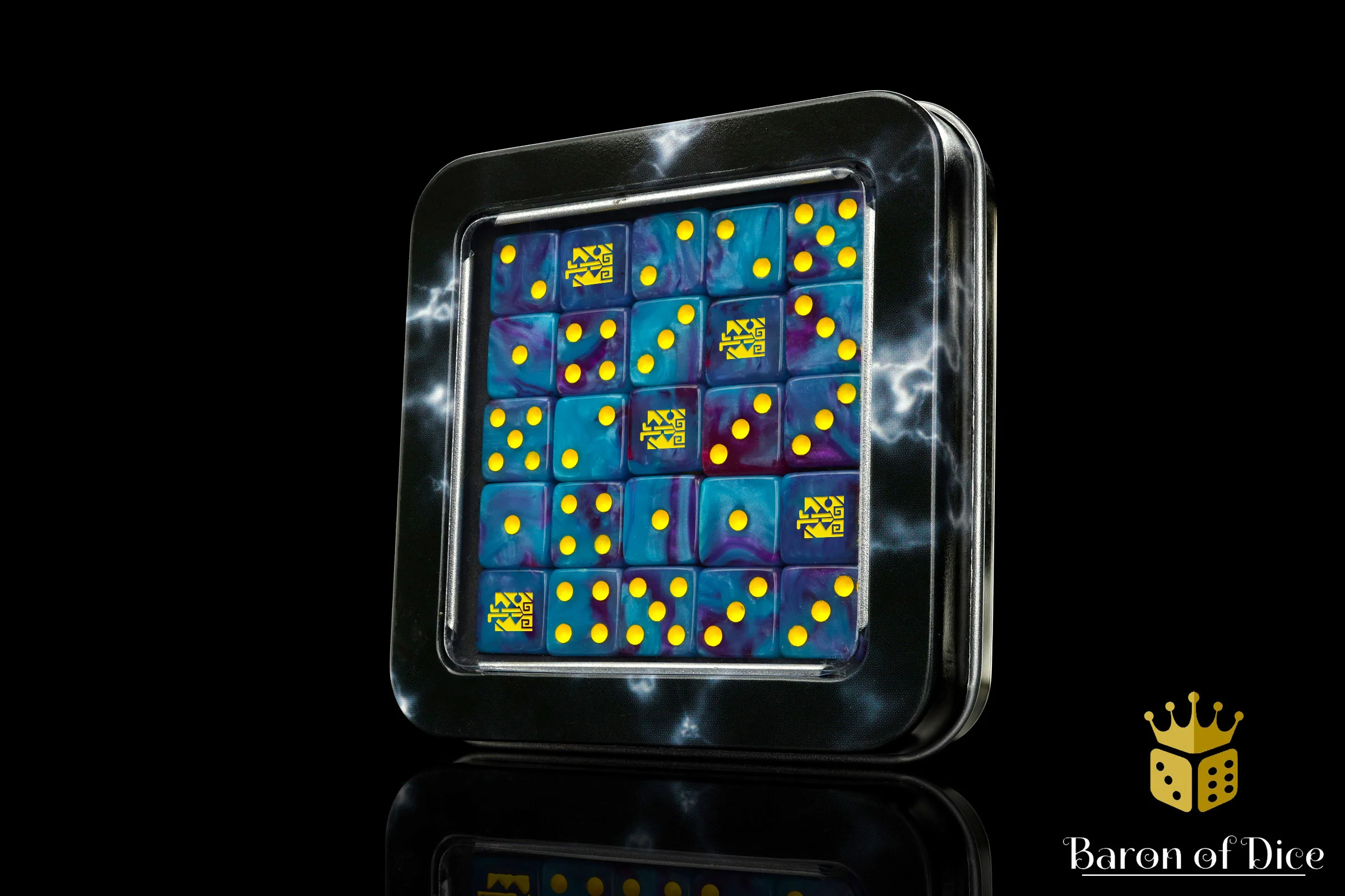 Aztec Lizard Dice - Turquoise - Image 6