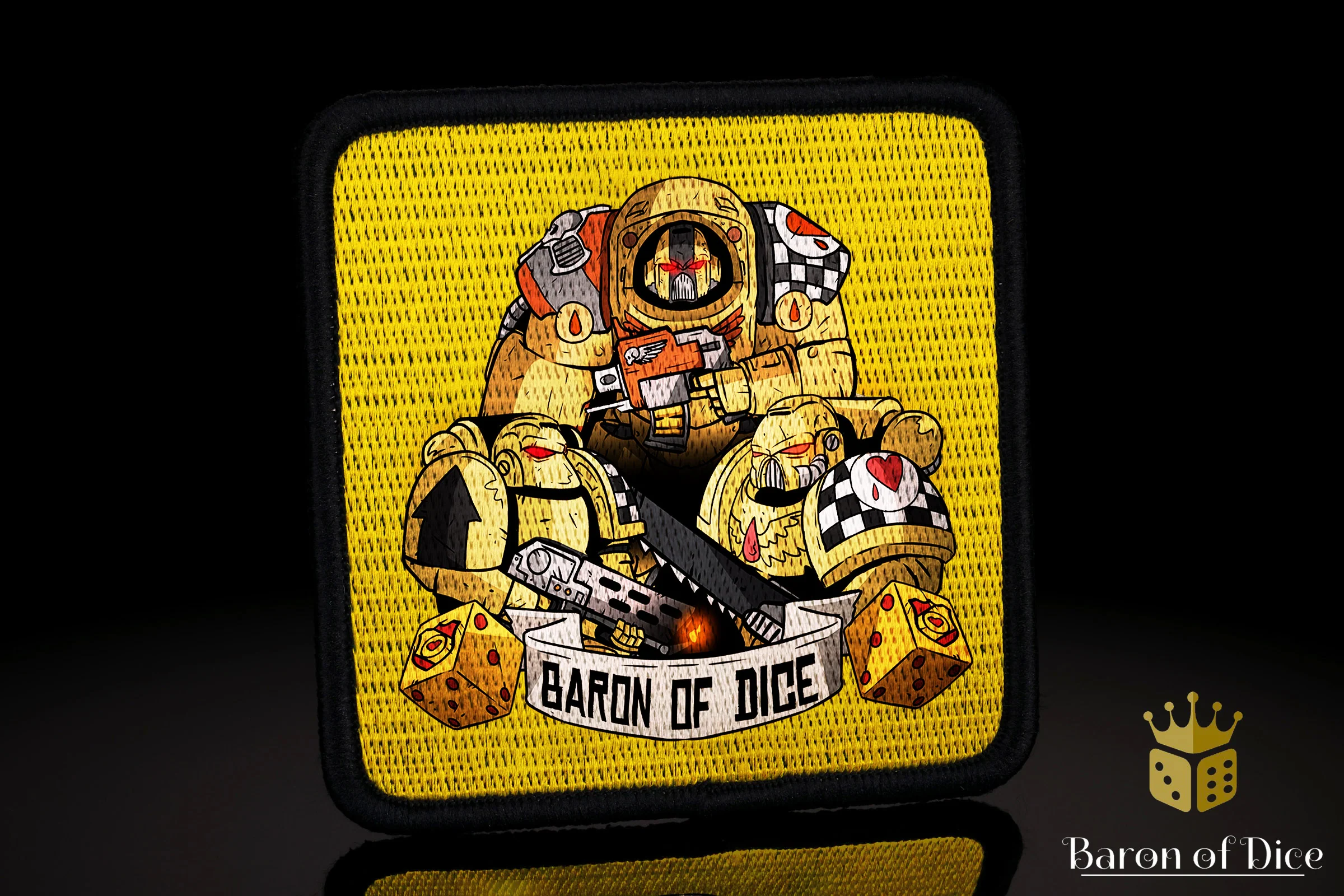 Baron's Dice Bag | Bleeding Heart Velcro Patch - Image 2