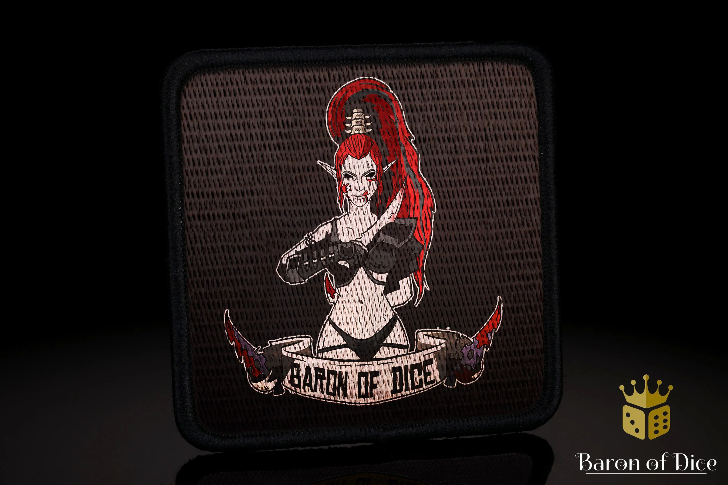 Baron's Dice Bag | Dreaded Ones | Pin-up Velcro Patch - Image 2