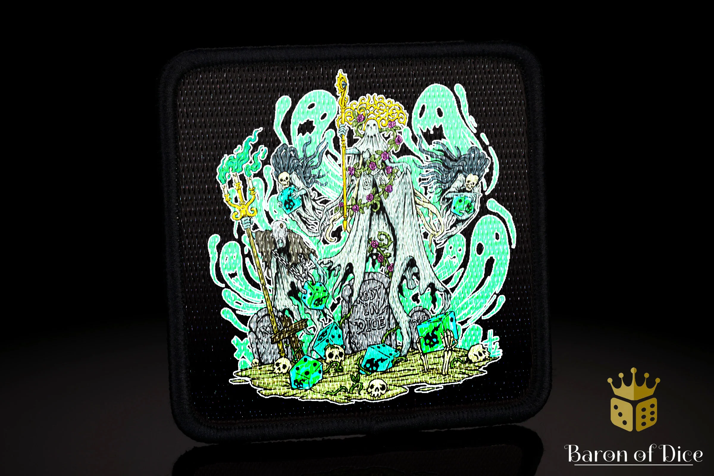 Baron's Dice Bag | Ghosts Velcro Patch - Image 2