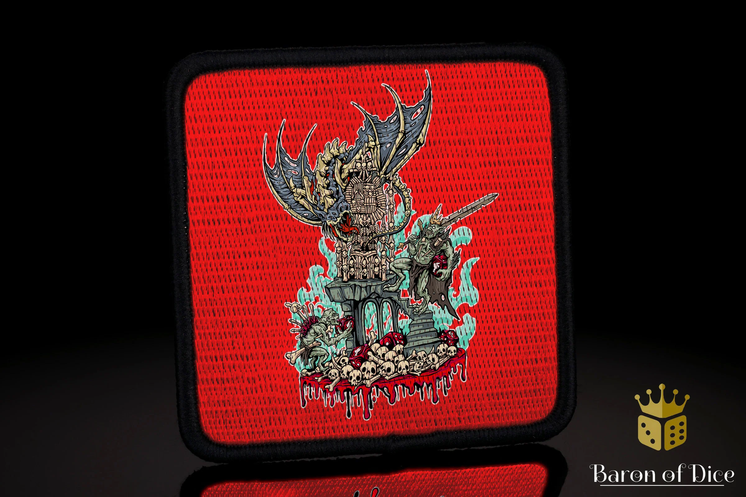 Baron's Dice Bag | Ghoul King Velcro Patch - Image 2