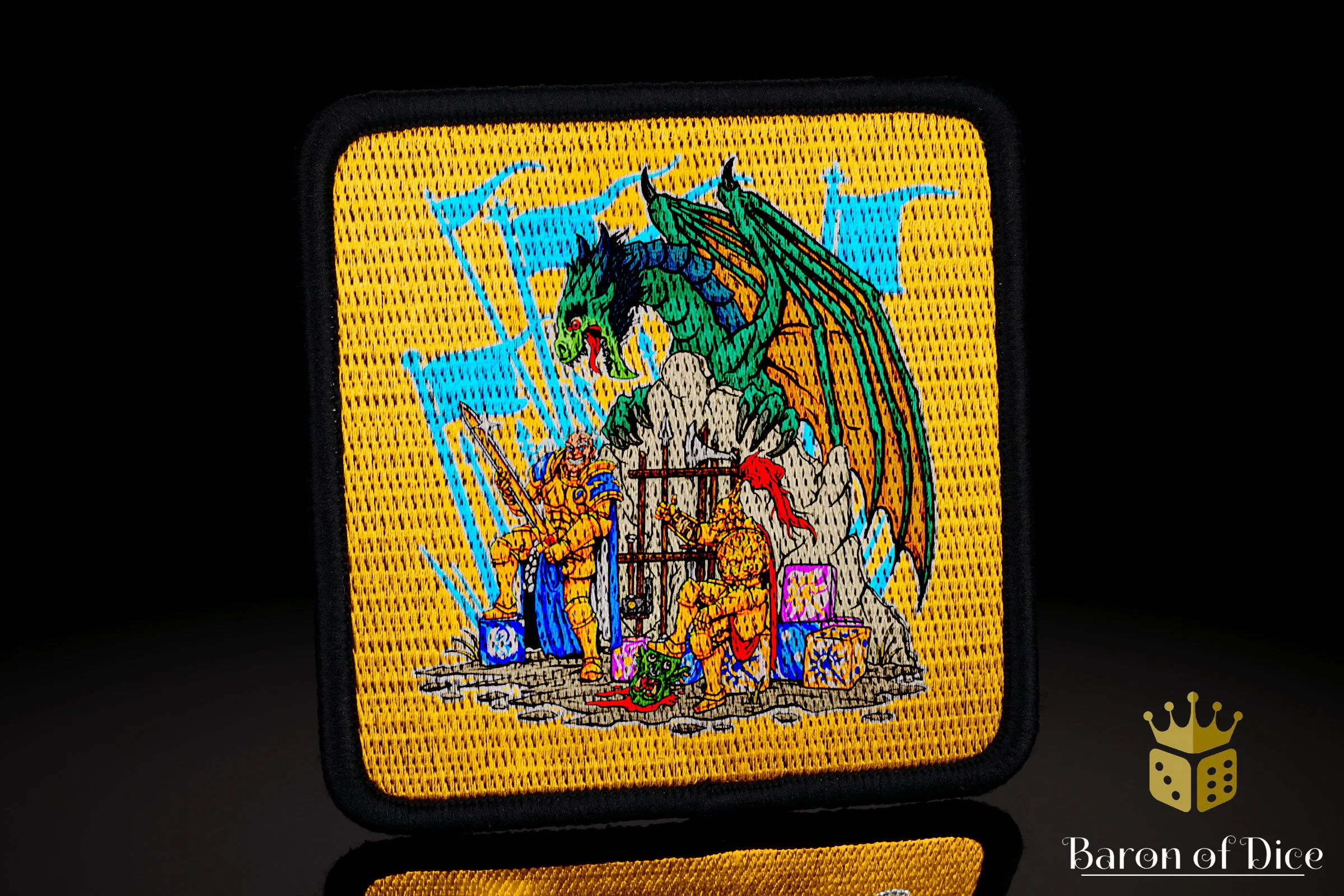 Baron's Dice Bag | Golden Boys Velcro Patch - Image 2