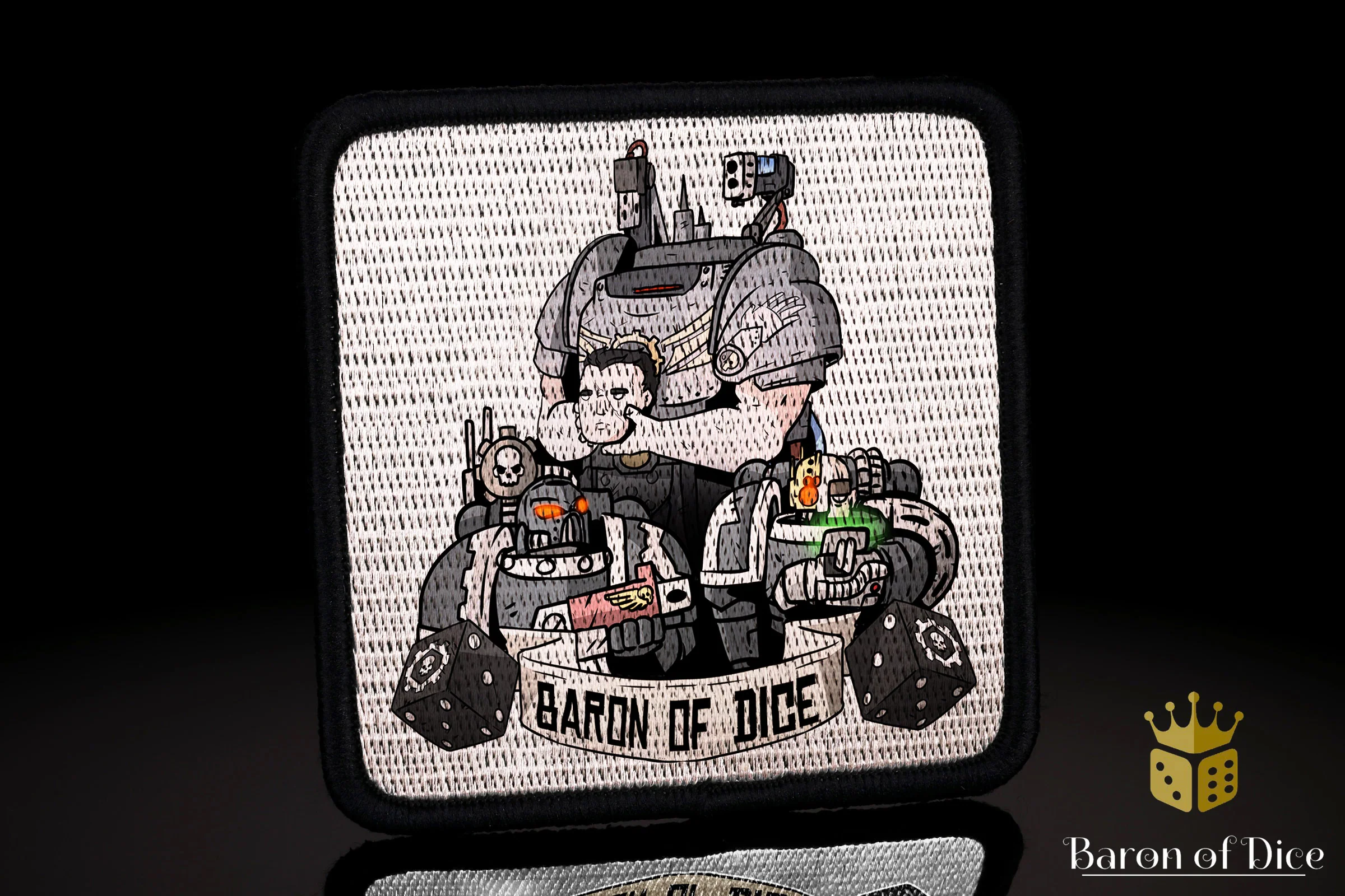 Baron's Dice Bag | Man & Machine Velcro Patch - Image 2