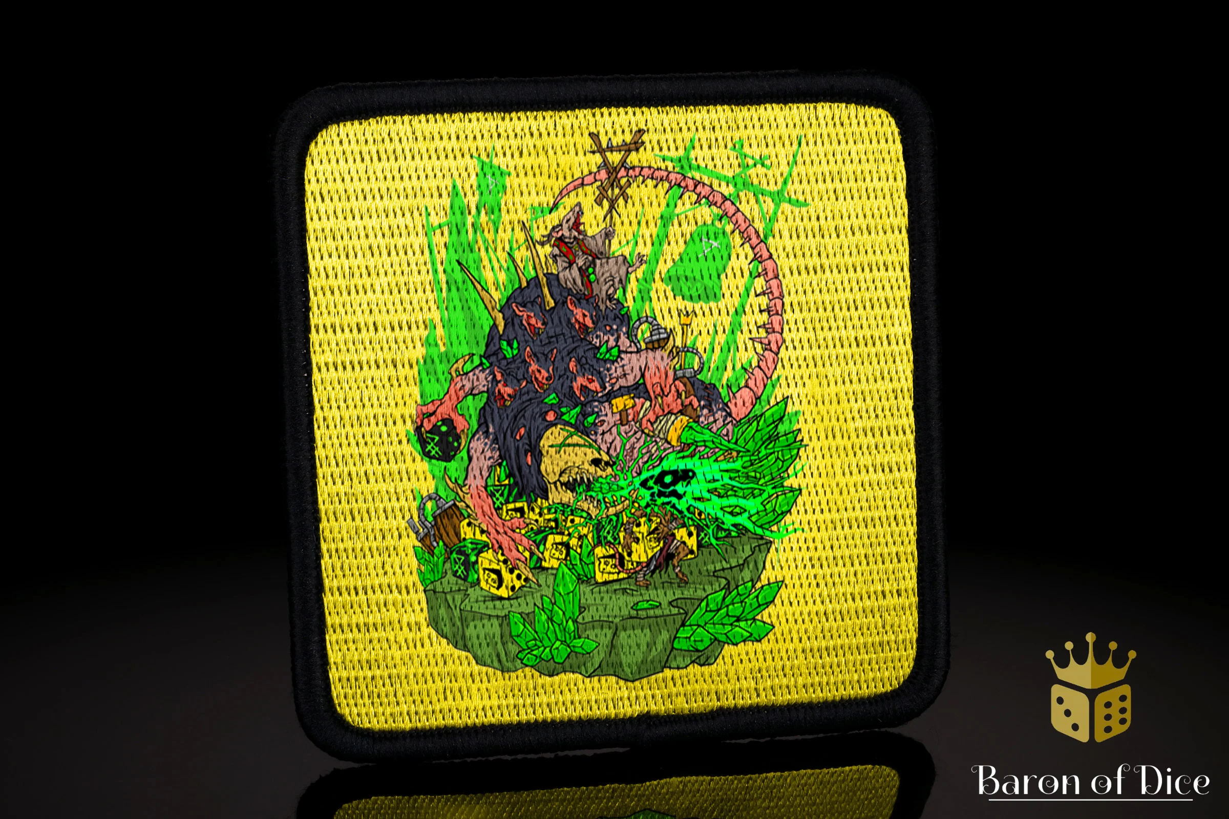 Baron's Dice Bag | My My Cheese! Velcro Patch - Image 2