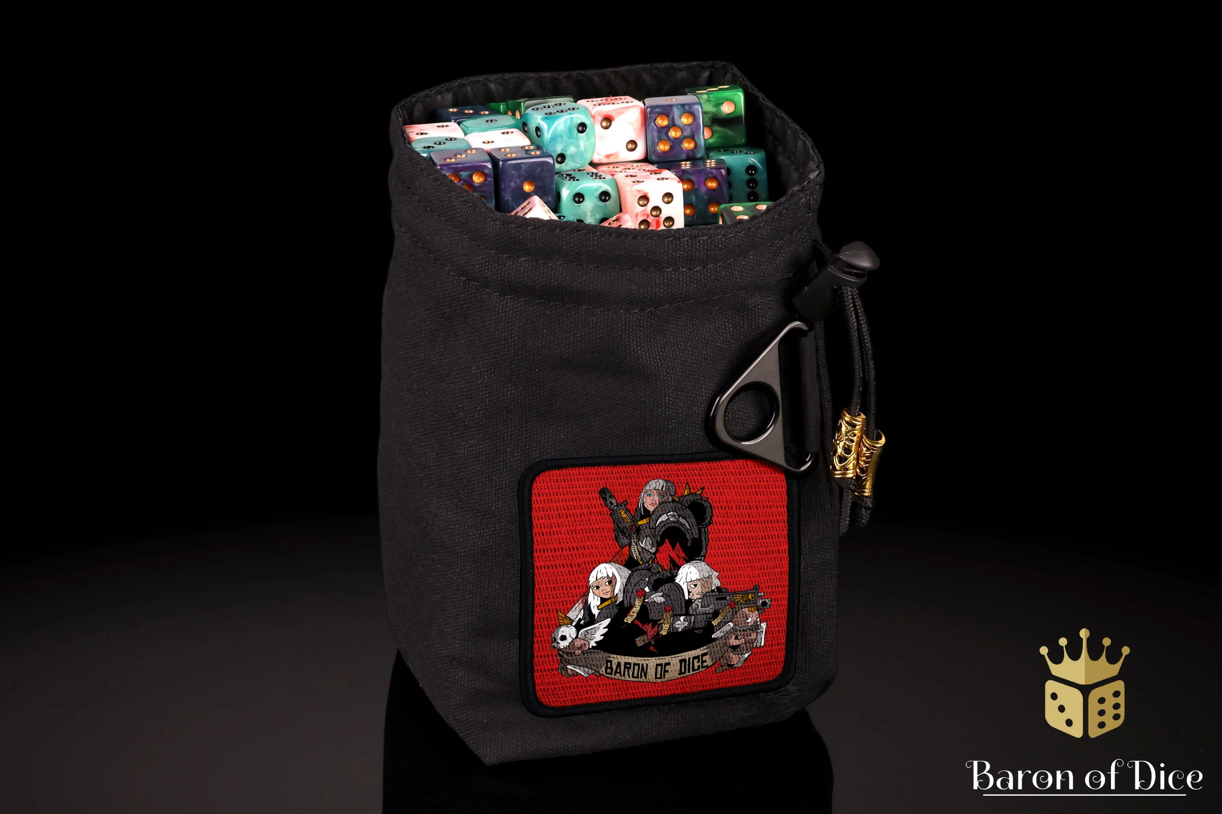 Baron's Dice Bag | Nuns with Guns Velcro Patch