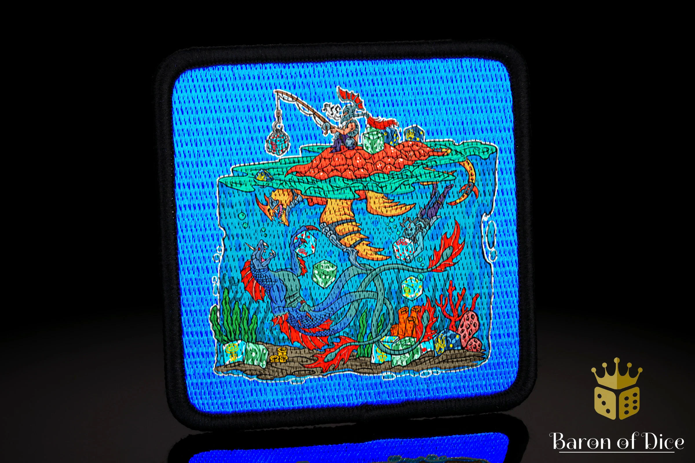 Baron's Dice Bag | Sea Elves Velcro Patch - Image 2