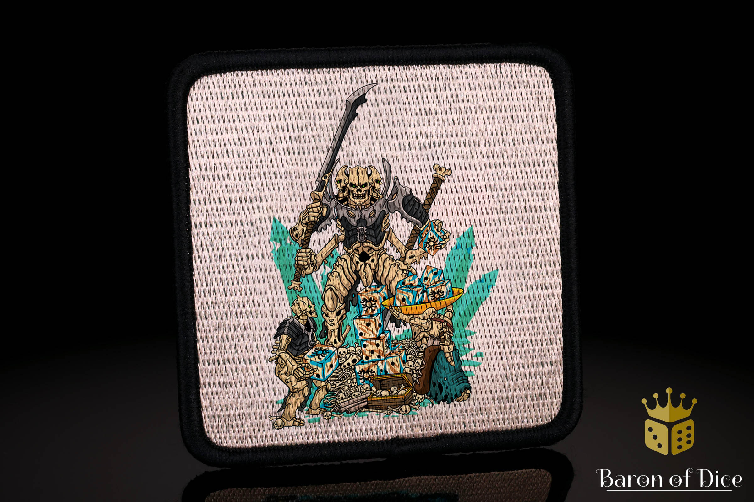 Baron's Dice Bag | Skeleton Phalanx Velcro Patch - Image 2