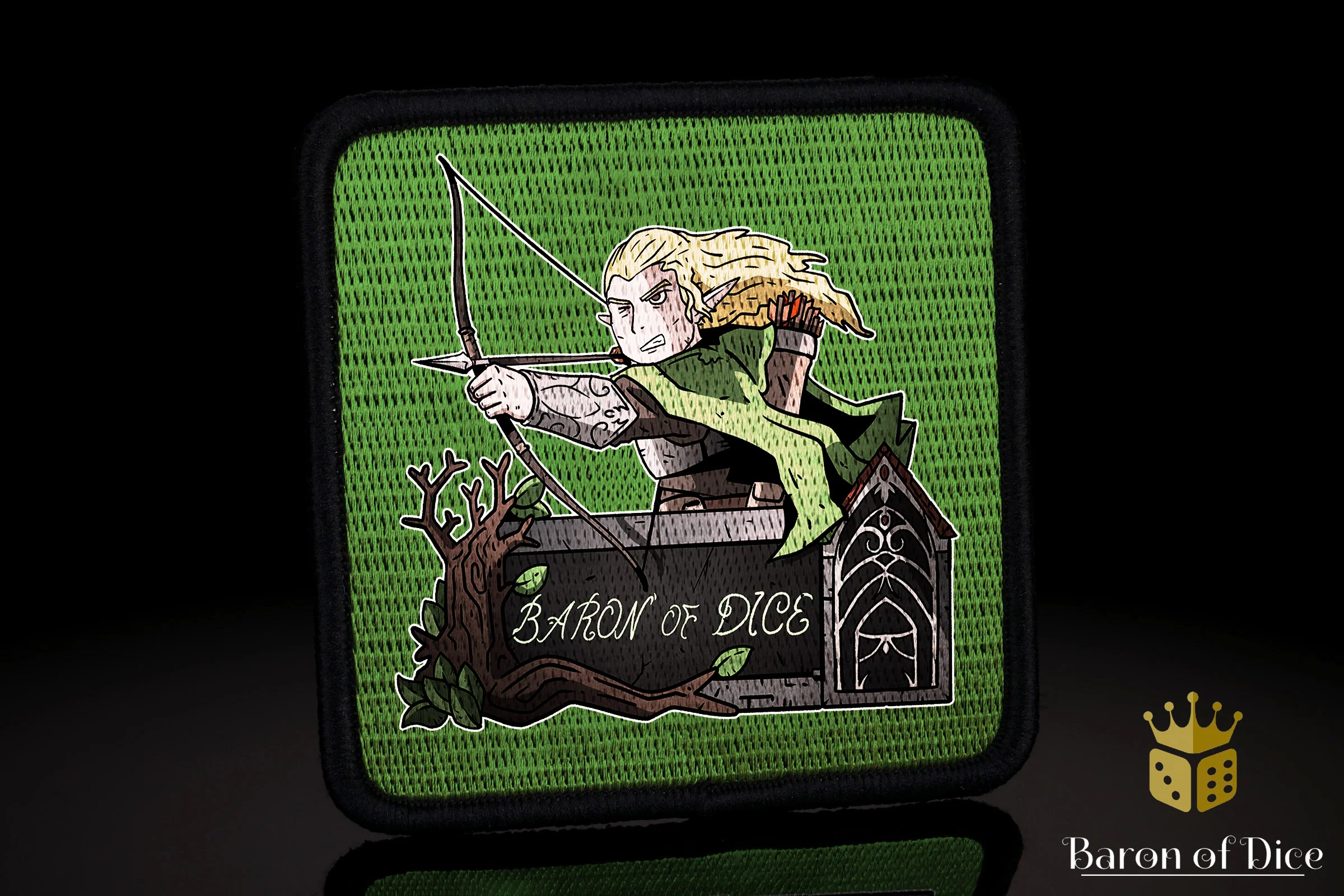 Baron's Dice Bag | Sole Ring | Elves Velcro Patch - Image 2