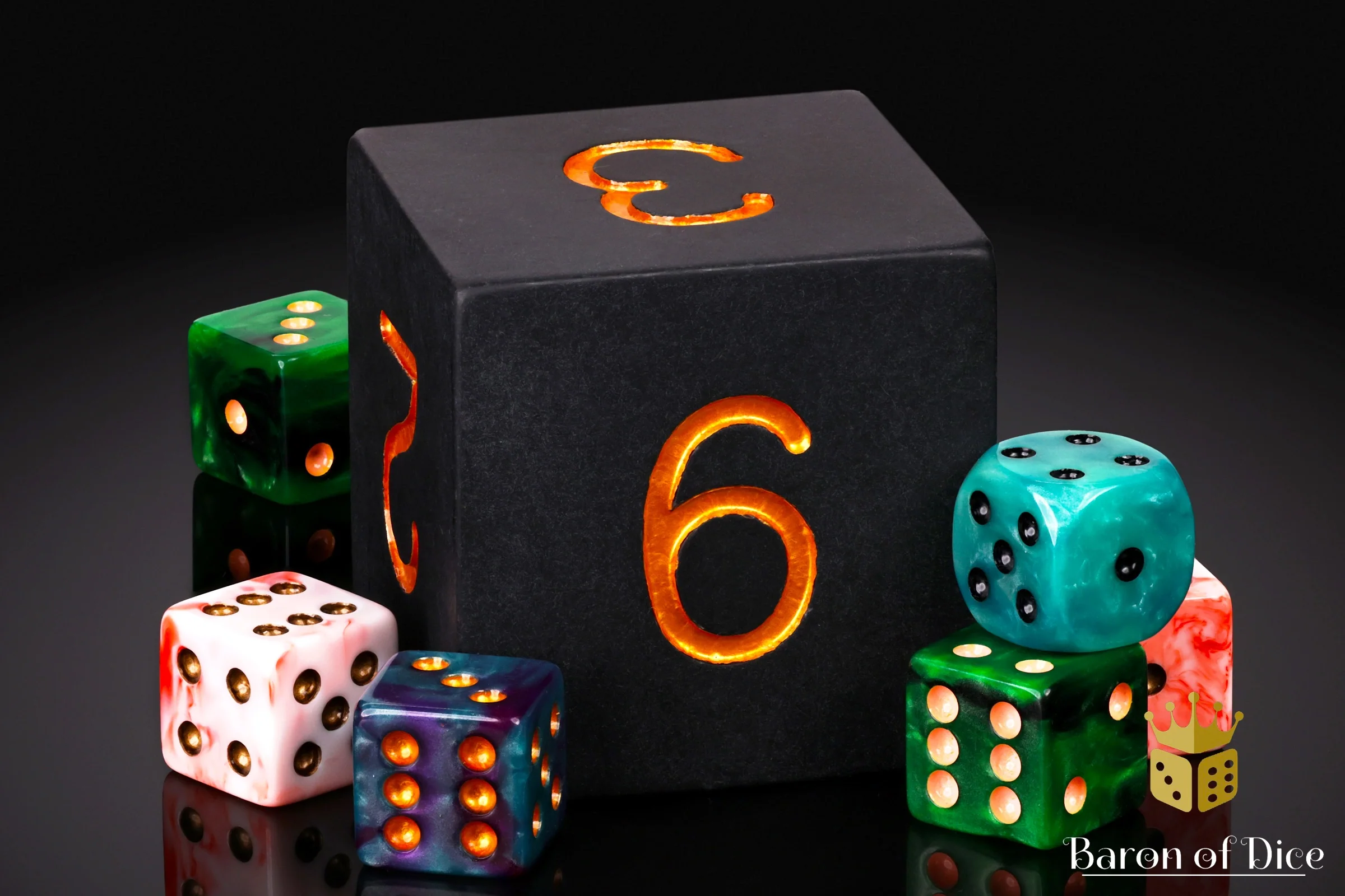 Big Ass D6 - Matte Black - Image 2