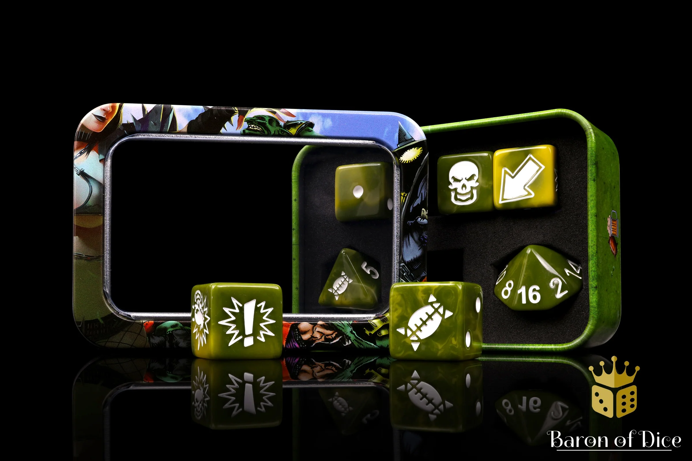 Diseased - Bloody Football Dice (Set of 7) - Image 3