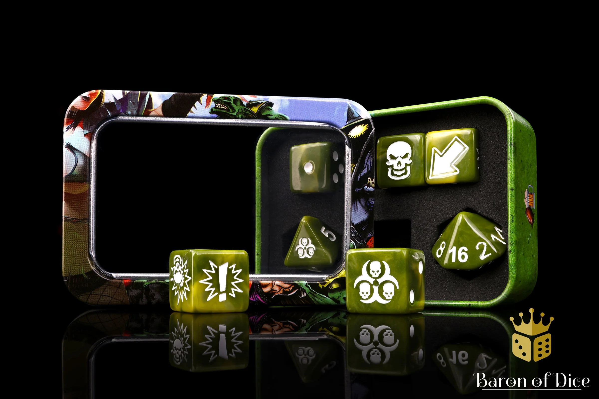 Diseased - Bloody Football Dice (Set of 7) - Image 5