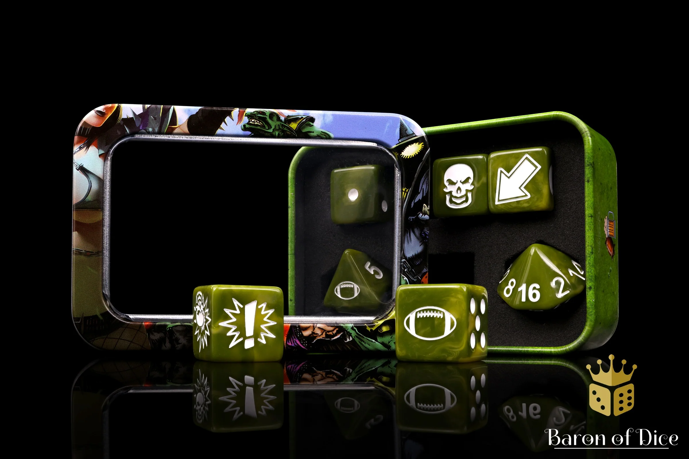 Diseased - Bloody Football Dice (Set of 7) - Image 6
