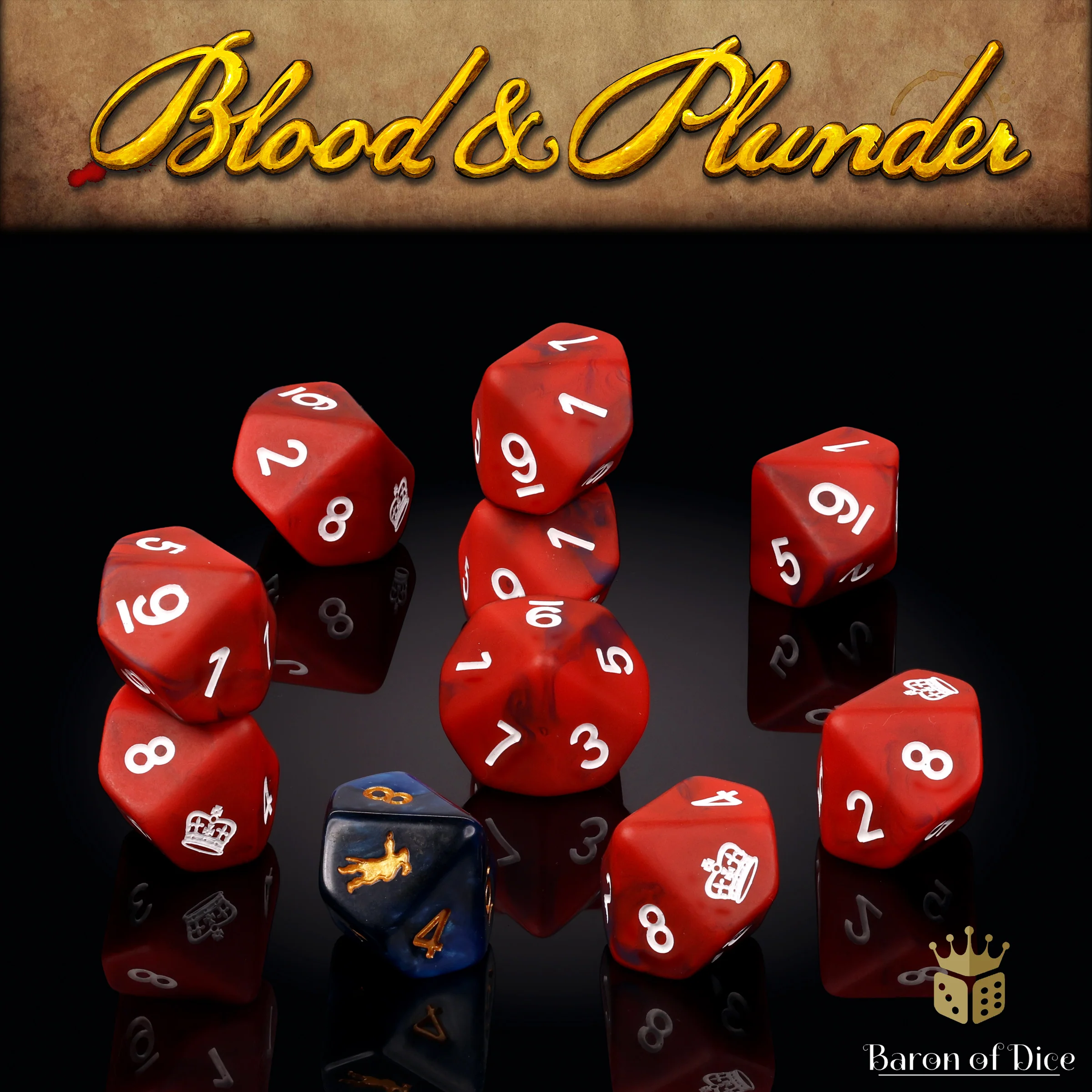 Blood & Plunder: English - Official Dice Set - Image 3