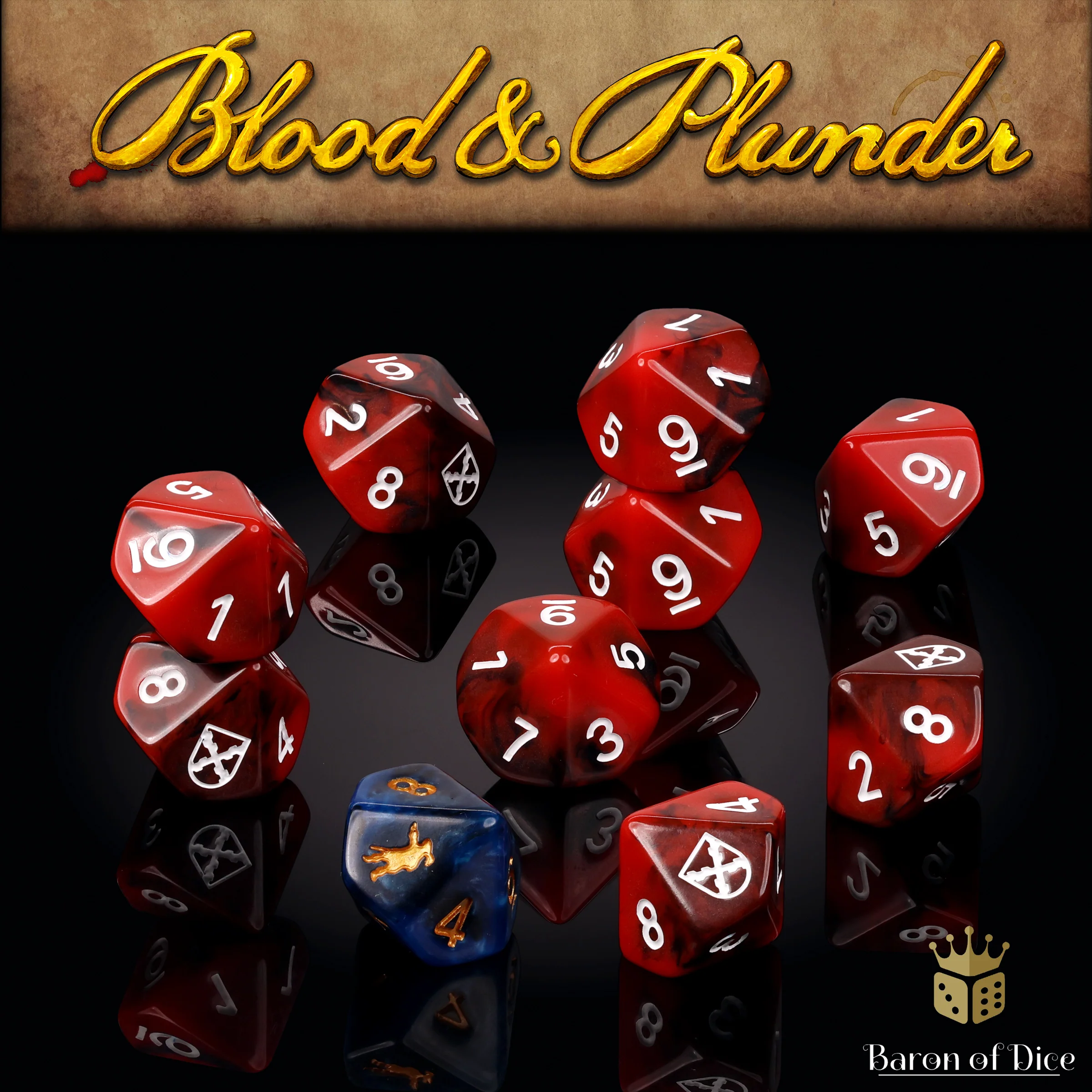 Blood & Plunder: Spain - Official Dice Set - Image 2