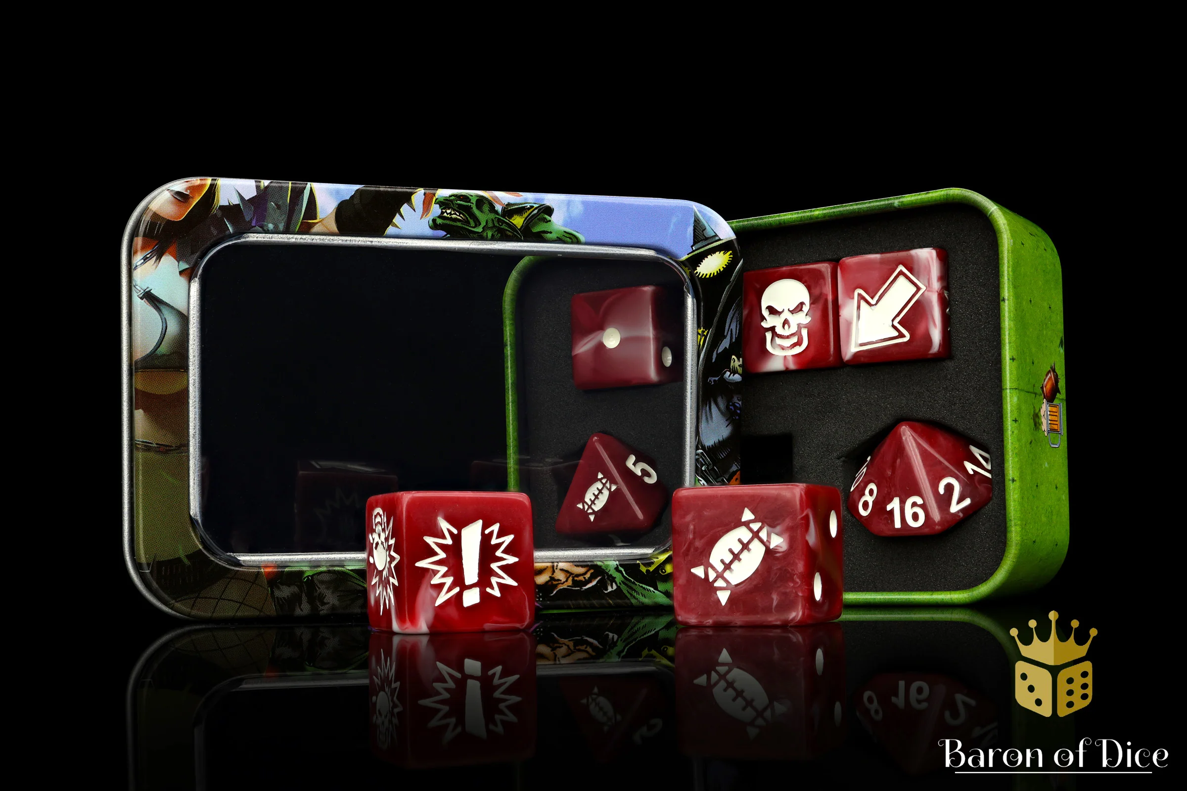 Blood Red - Bloody Football Dice (Set of 7) - Image 3