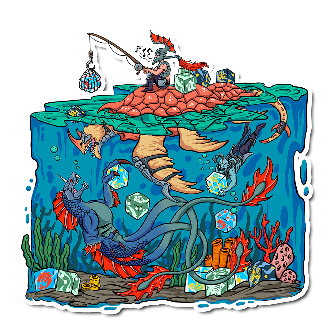 Premium Vinyl Stickers - Sea Elves