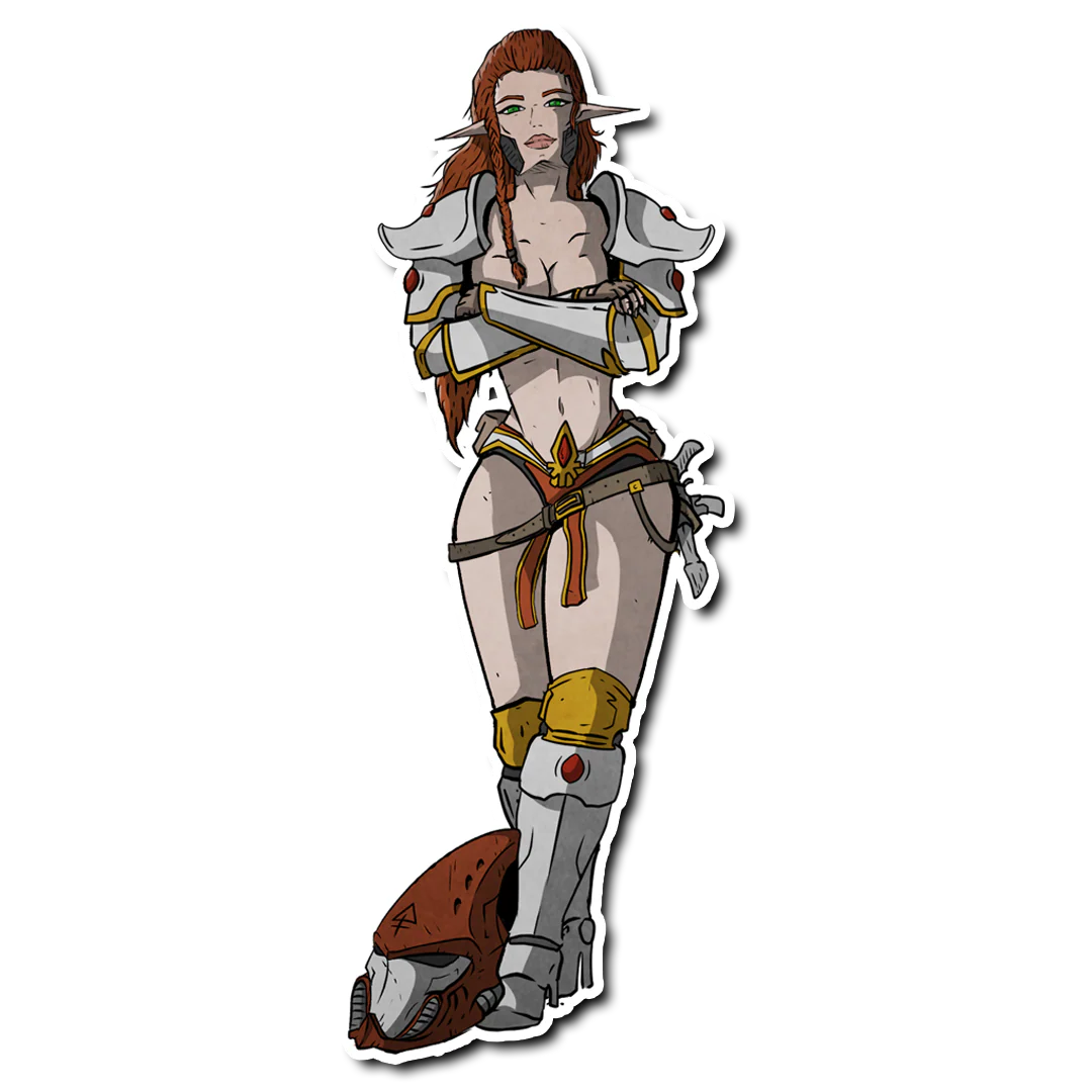 Premium Vinyl Stickers - Space Elves - Sexy