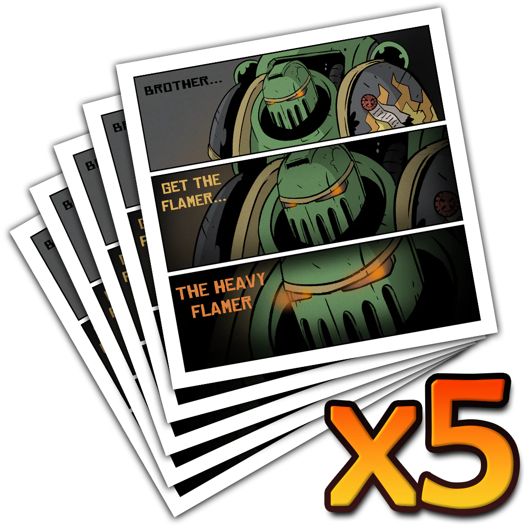 Premium Vinyl Stickers - Flames For War - Image 3