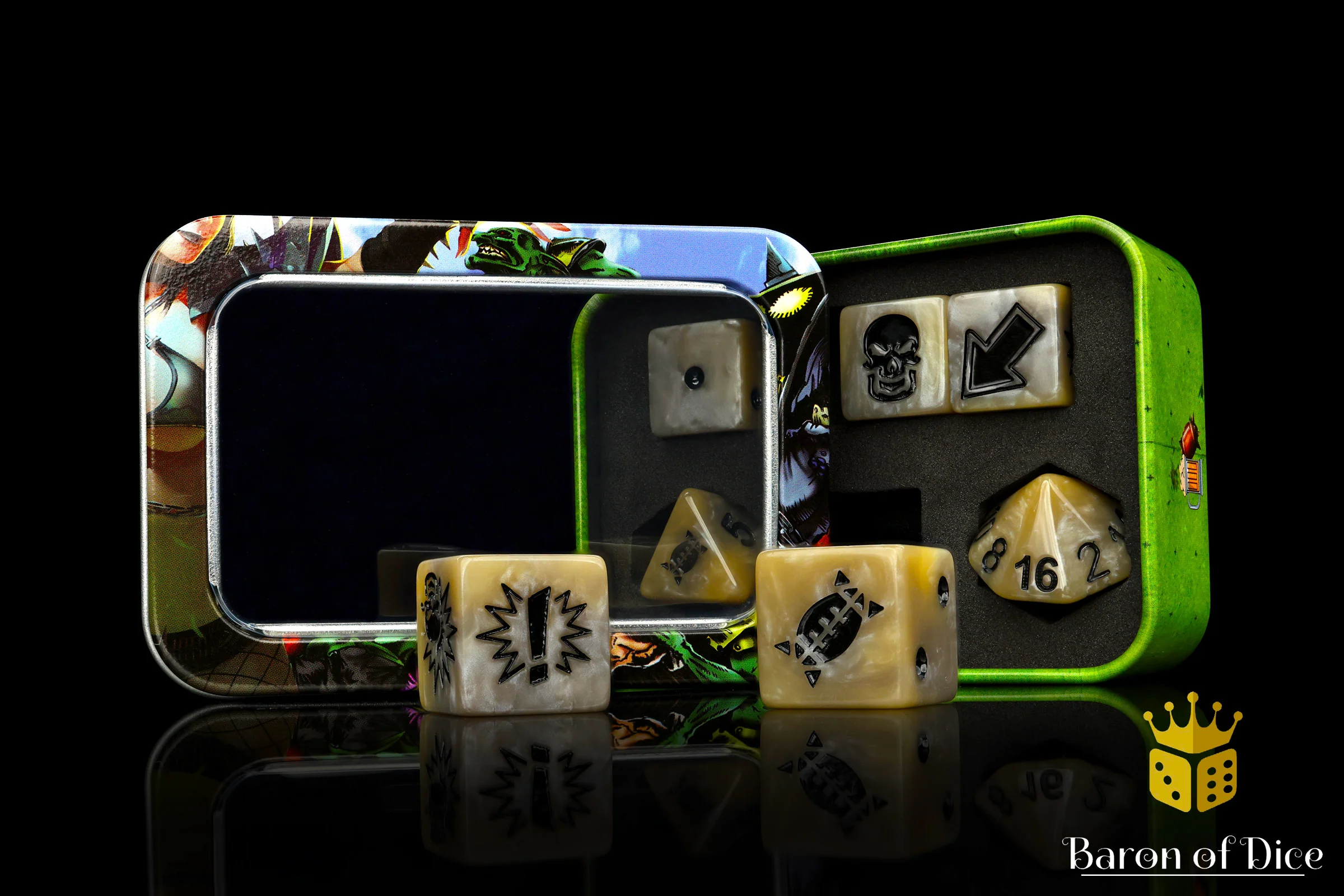 Bone - Bloody Football Dice (Set of 7) - Image 7
