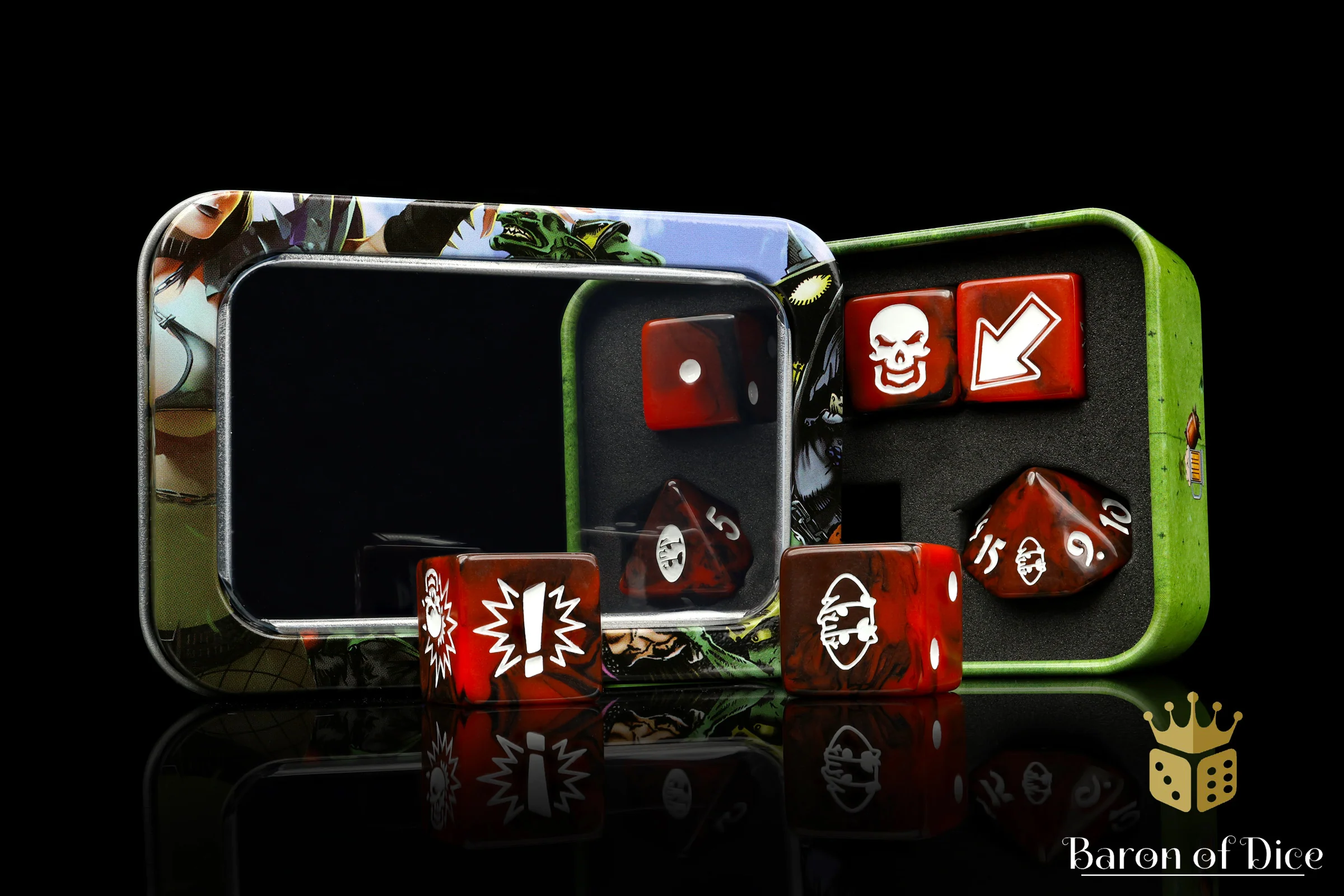 Chaos Red - Bloody Football Dice (Set of 7) - Image 10