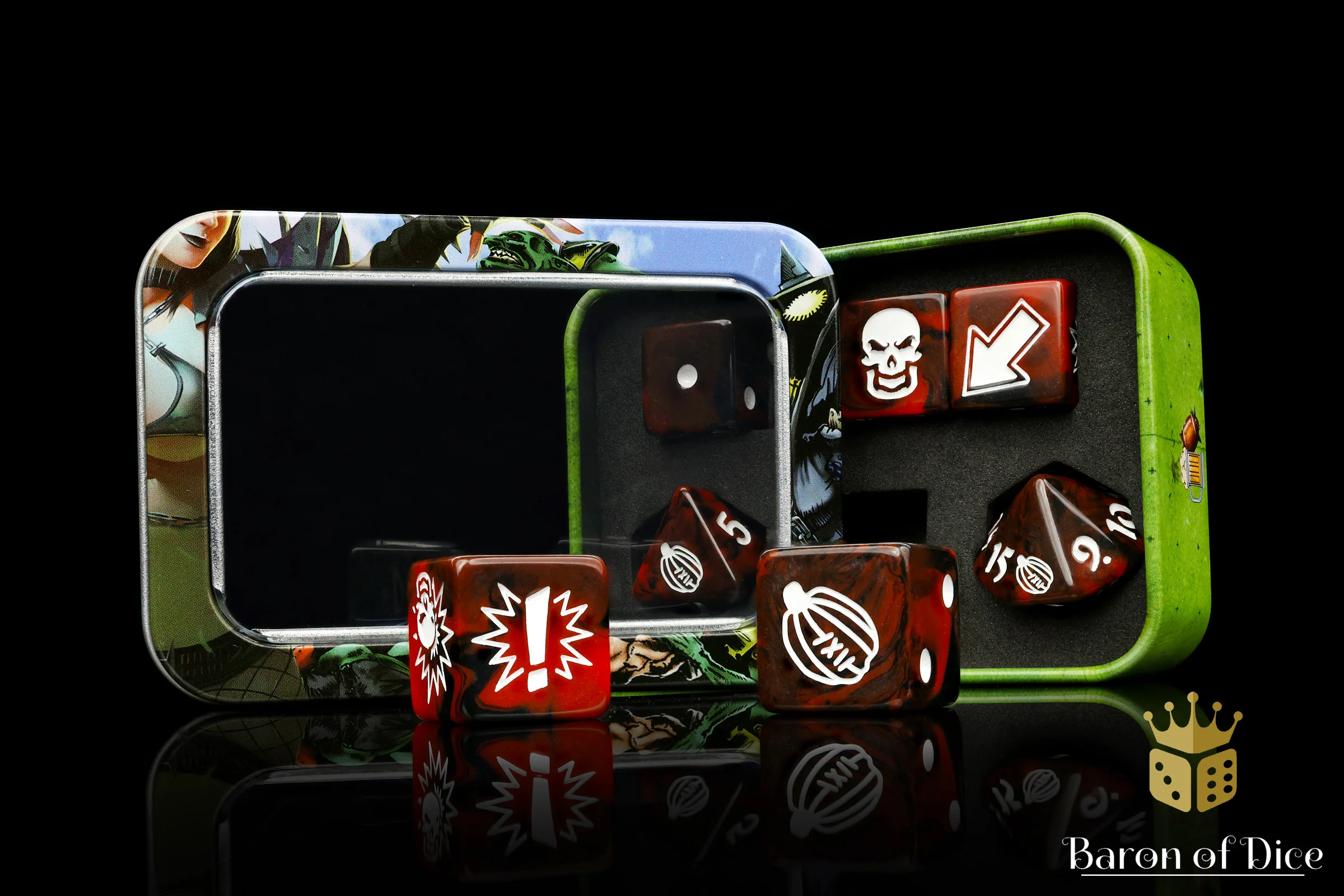 Chaos Red - Bloody Football Dice (Set of 7) - Image 12