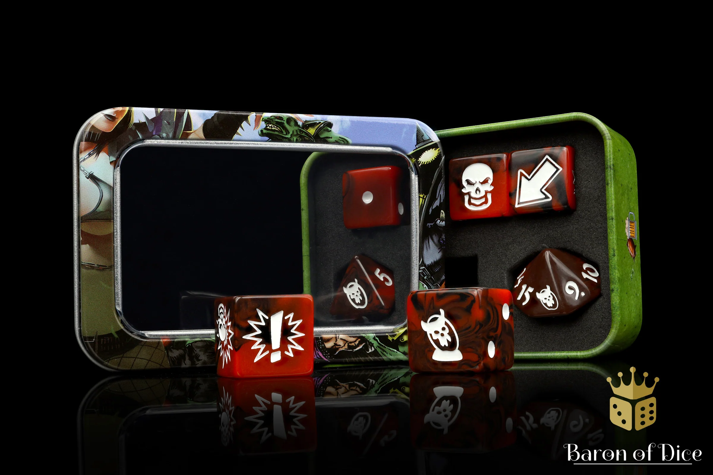 Chaos Red - Bloody Football Dice (Set of 7) - Image 14