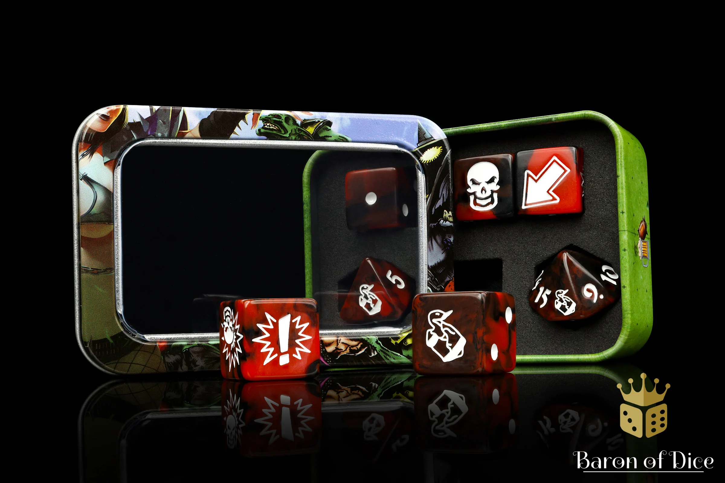 Chaos Red - Bloody Football Dice (Set of 7) - Image 9