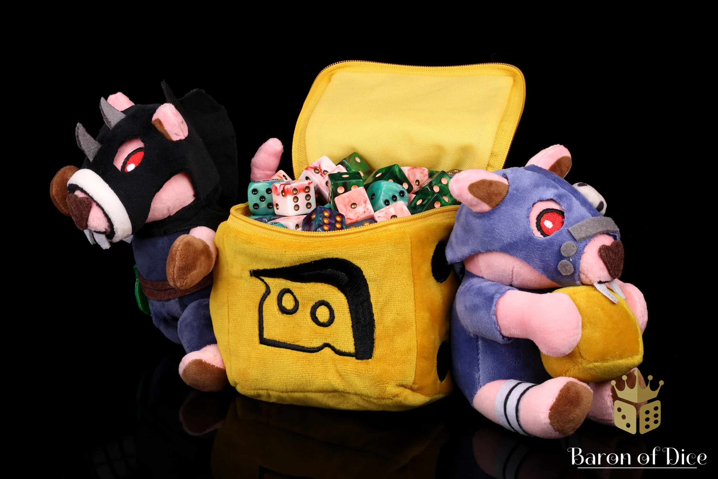 Cheese Thieves | Plushie Dice Bag - Image 3