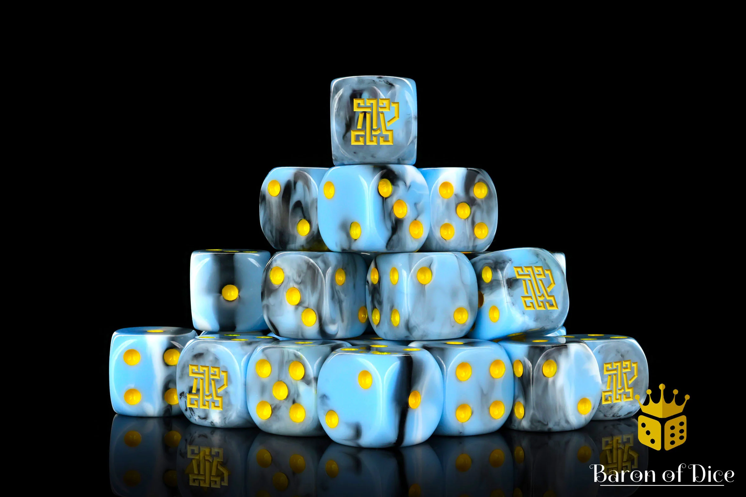 Clan McFlaggon Dice - Ice Blue - Image 2