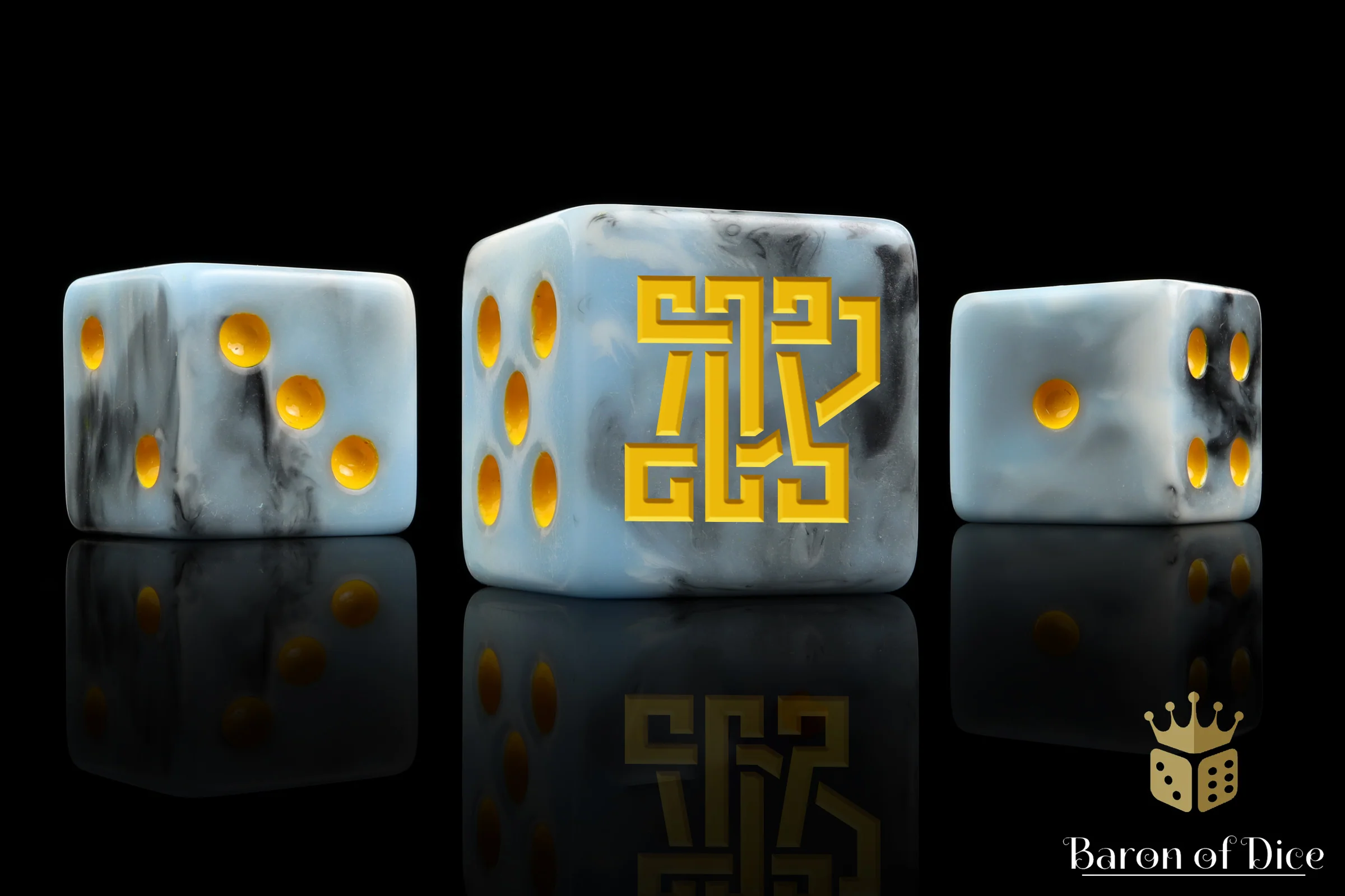 Clan McFlaggon Dice - Ice Blue - Image 4