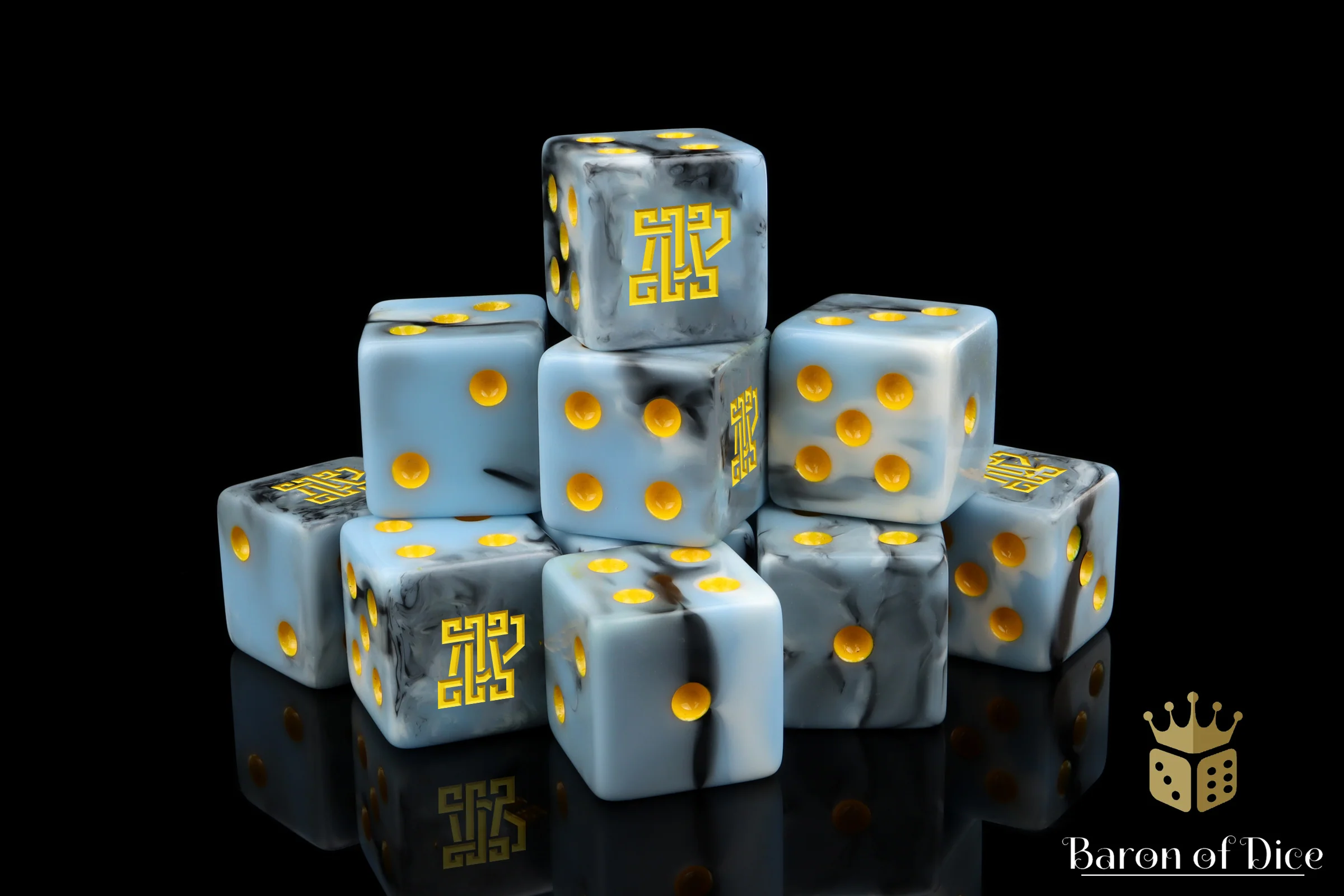 Clan McFlaggon Dice - Ice Blue - Image 6