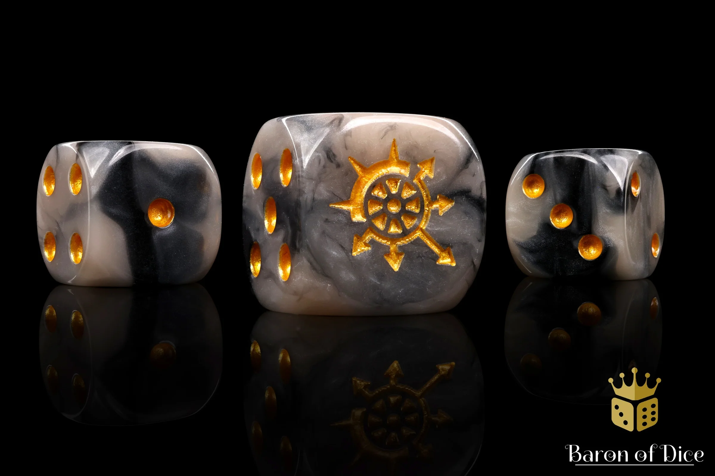 Cogs of Chaos Dice - Corrupted Steel - Image 3