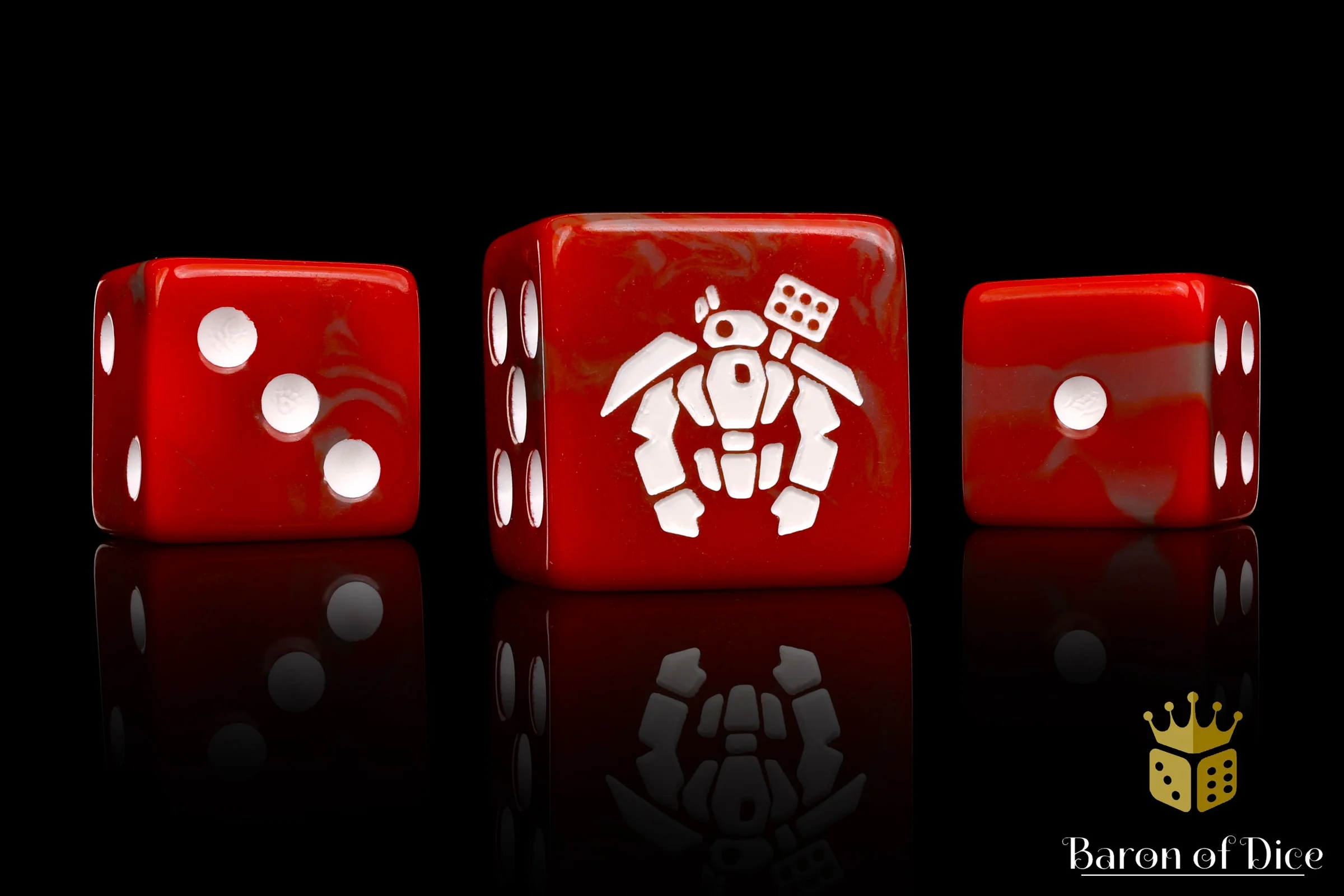 Crisis Robot Dice - Red - Image 3