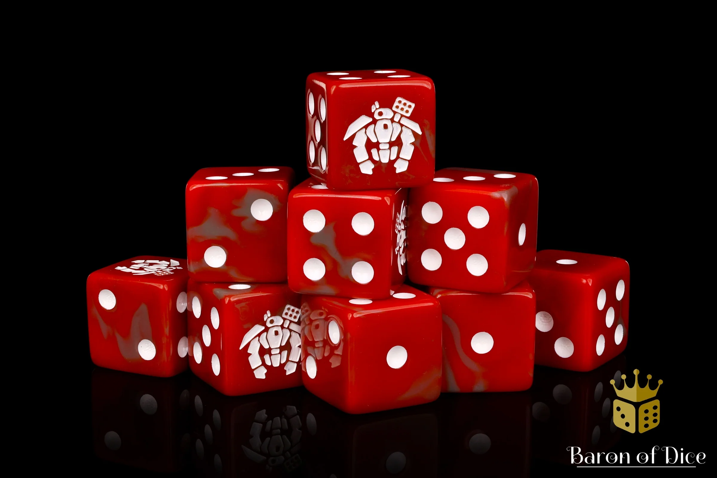 Crisis Robot Dice - Red - Image 7