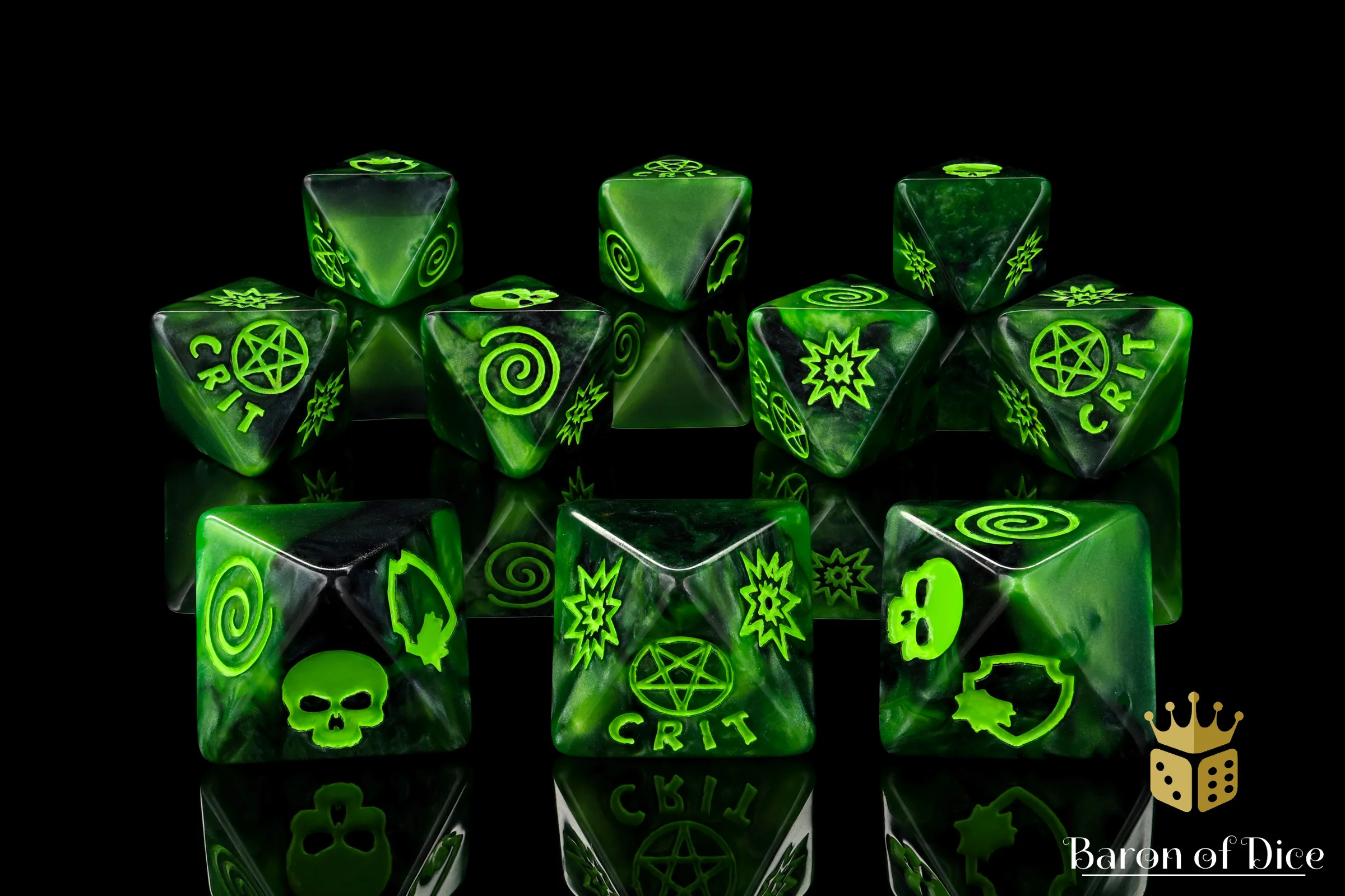 Dark Illuminati D8 Dice Set - Image 4